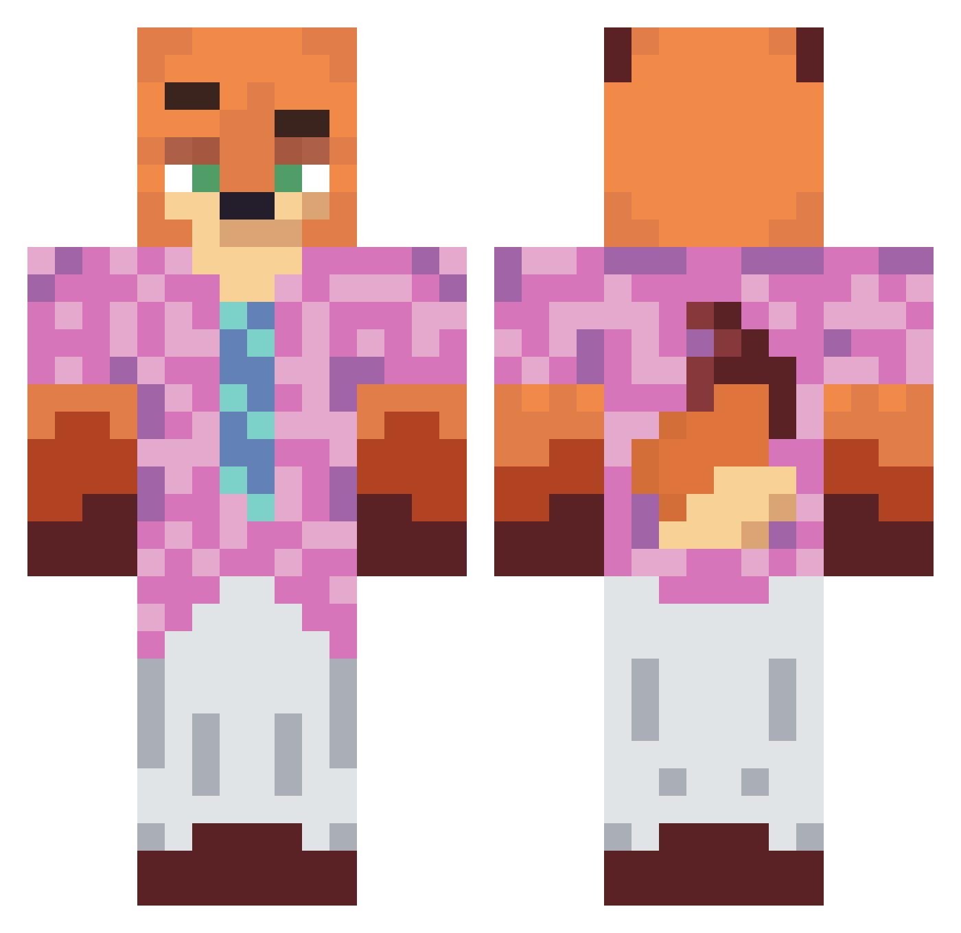 Martin4271 Minecraft skin, front and back view