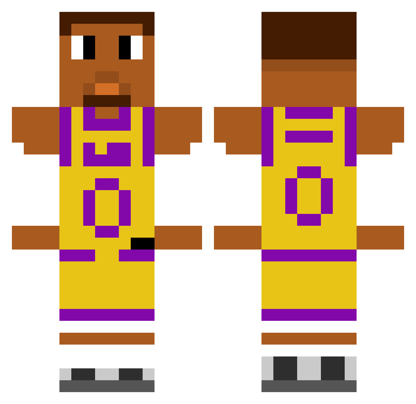 chanming3787 Minecraft skin, front and back view