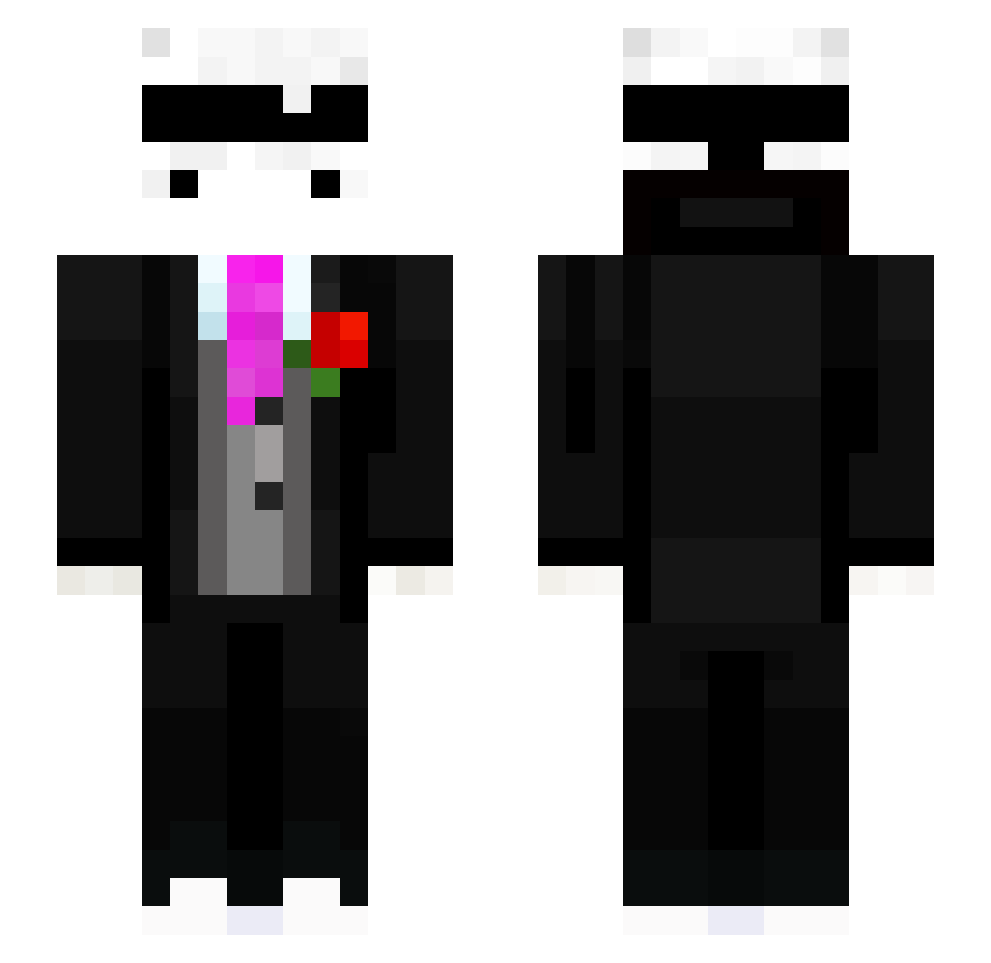 ItzRealPain_ Minecraft skin, front and back view