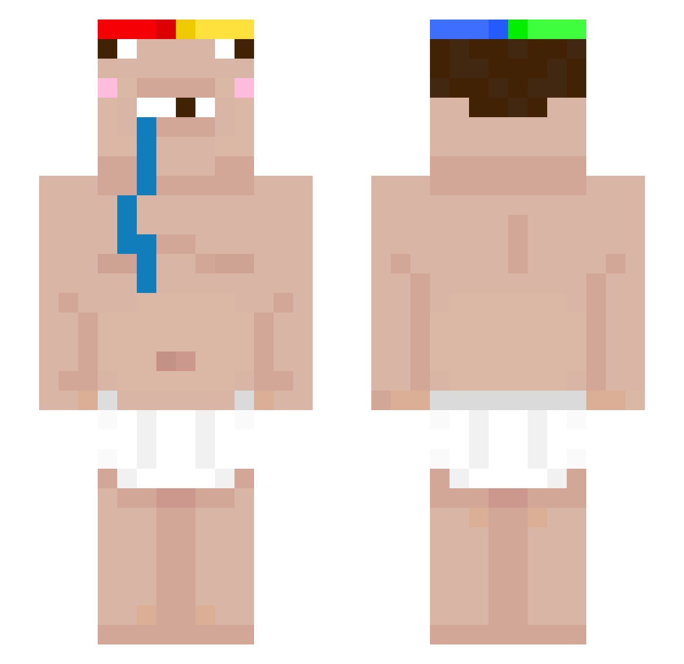 rrese Minecraft skin, front and back view