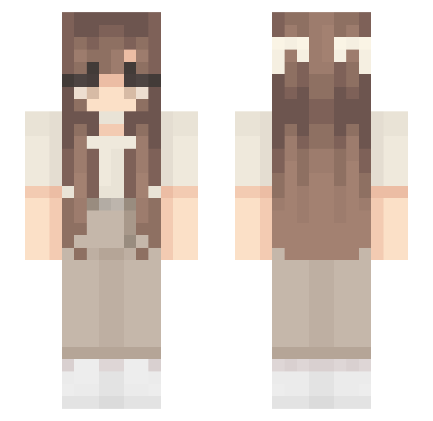 slavyankaaaa Minecraft skin, front and back view
