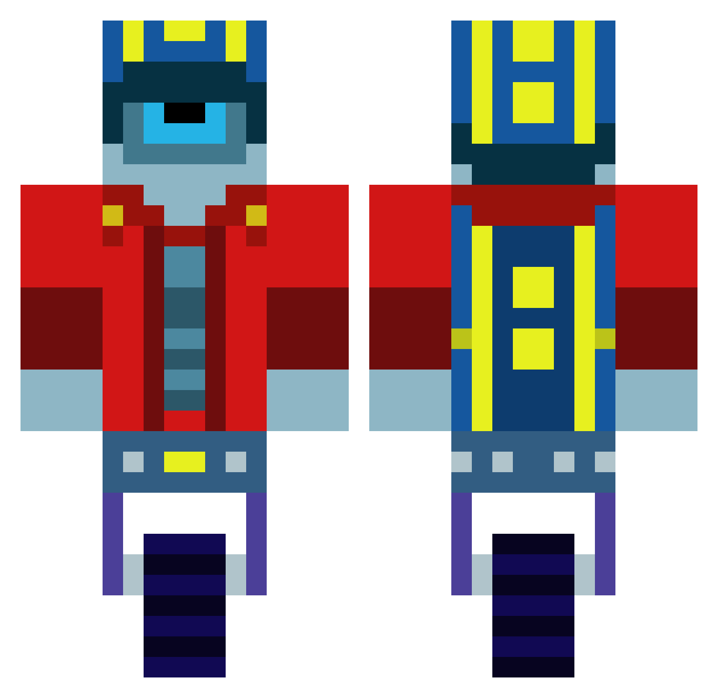 DiabelskiBorowik Minecraft skin, front and back view
