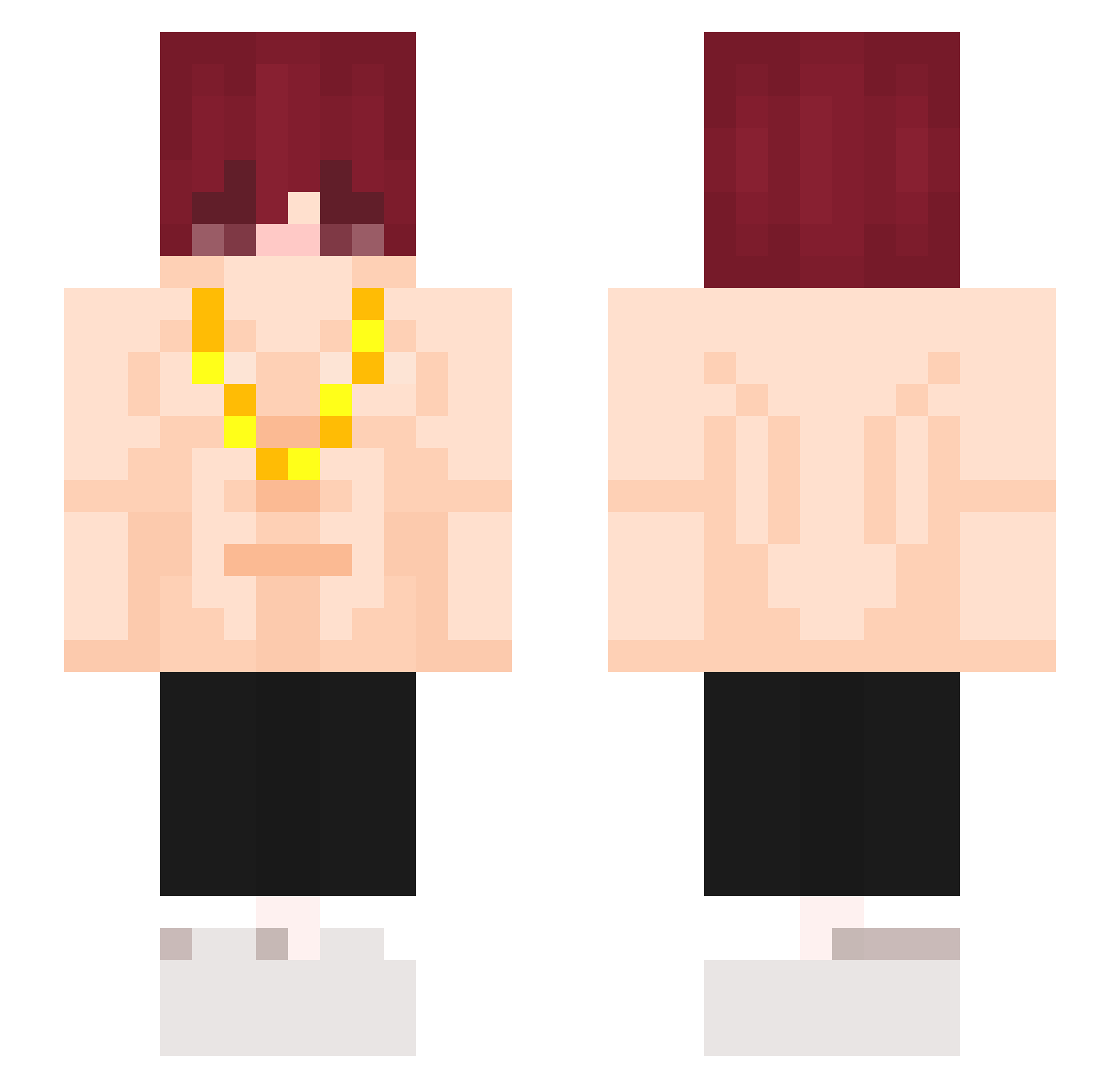 Aleyna_14 Minecraft skin, front and back view