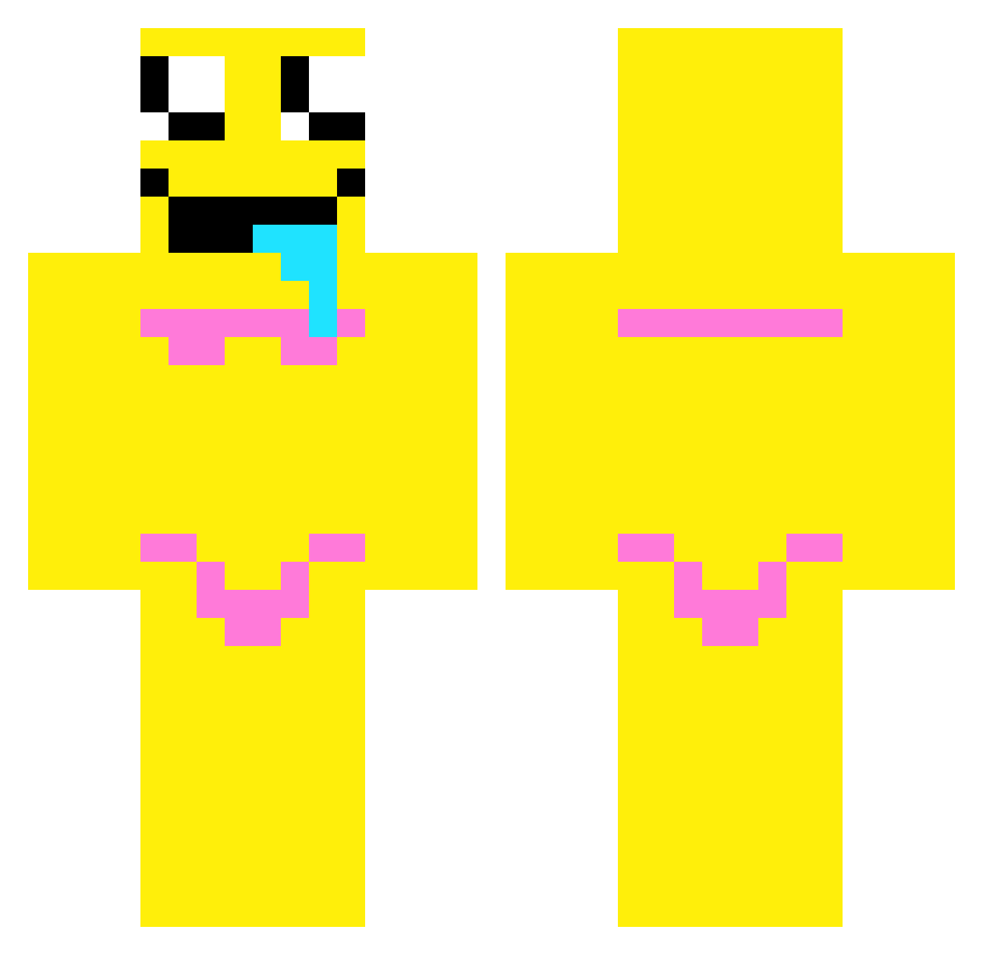 PJtheDon Minecraft skin, front and back view