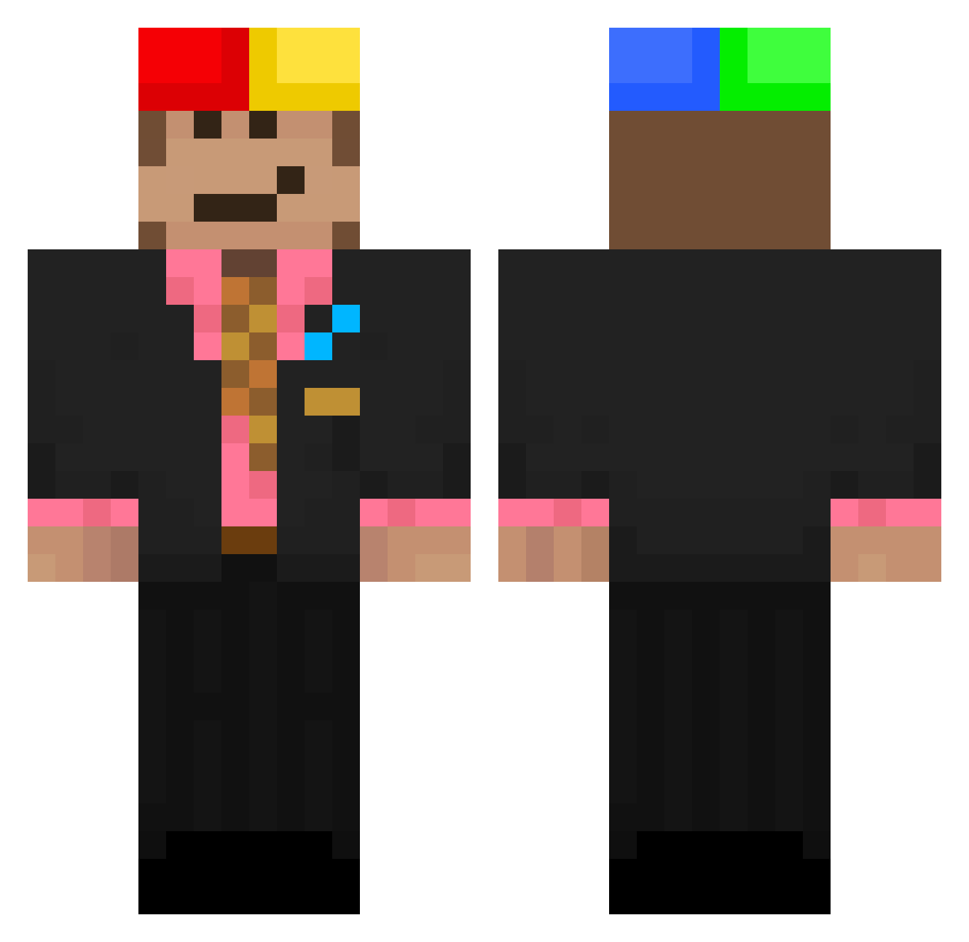 everettisepic Minecraft skin, front and back view