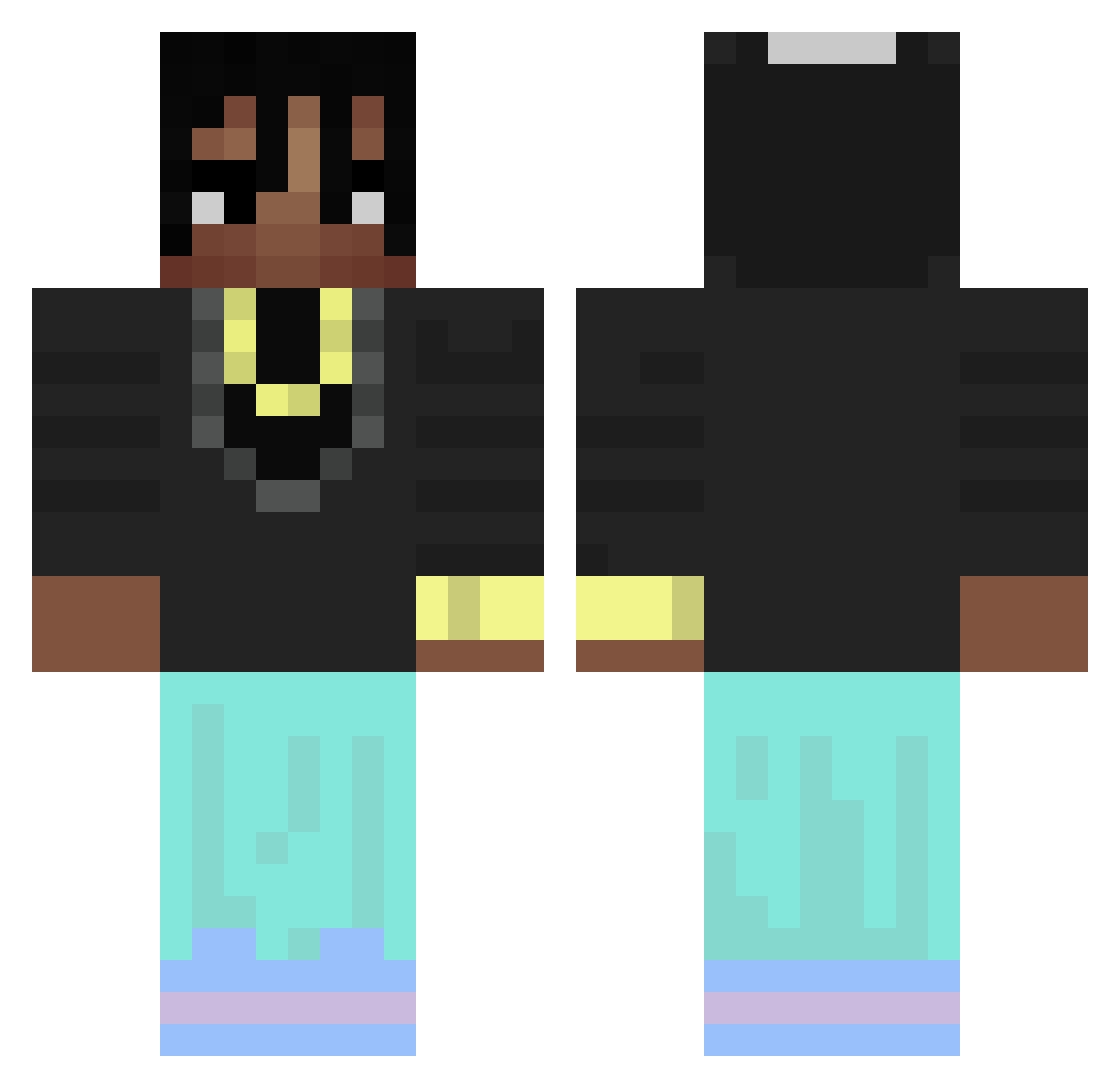Norii_San Minecraft skin, front and back view