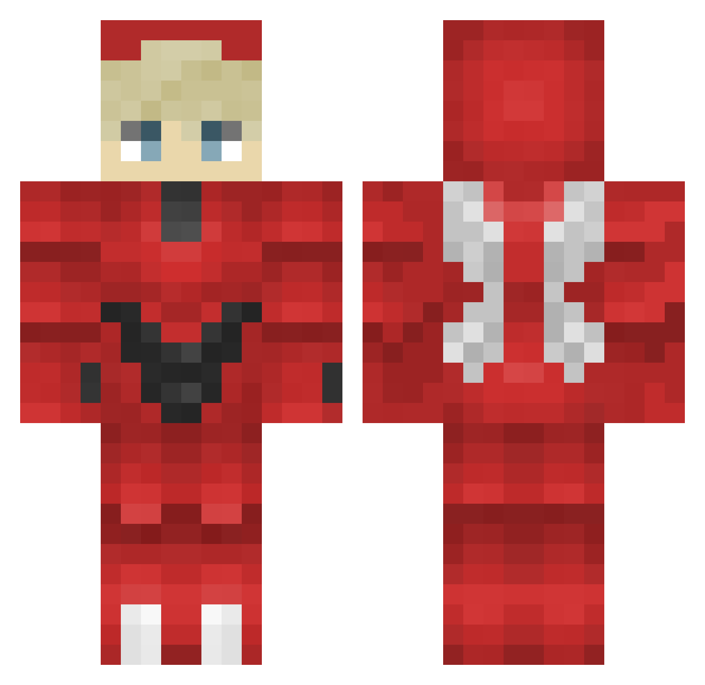 McTS2008 Minecraft skin, front and back view