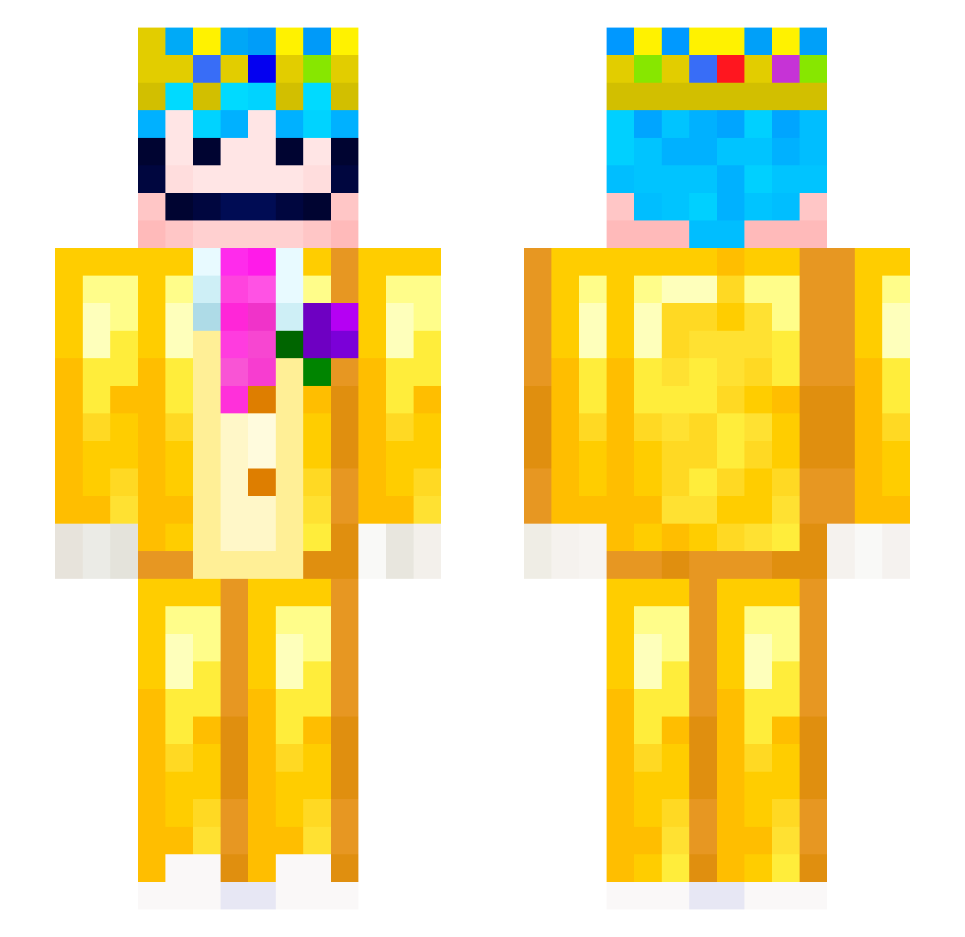 Thephantom_MC Minecraft skin, front and back view