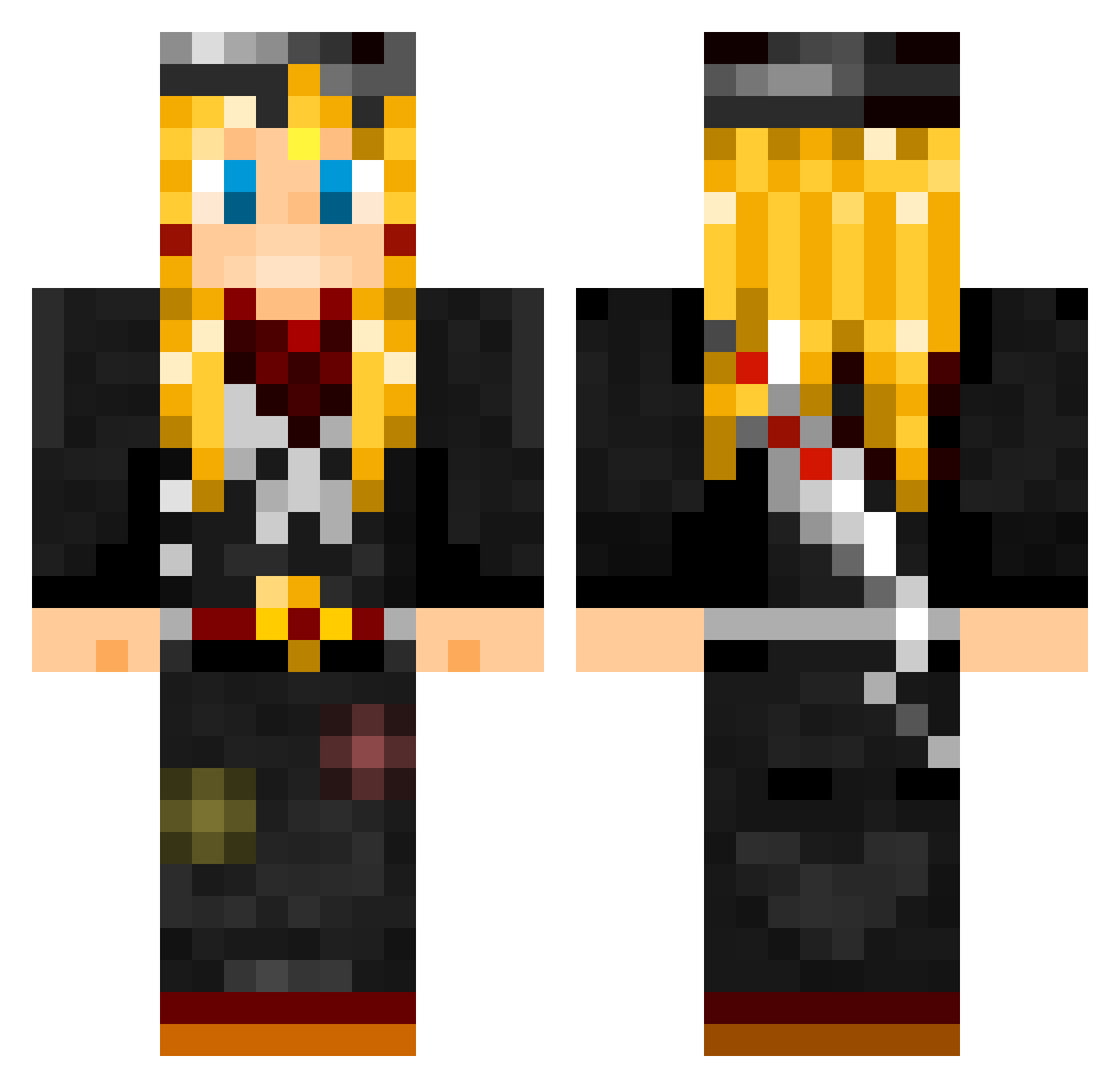 parakeetzzzz Minecraft skin, front and back view