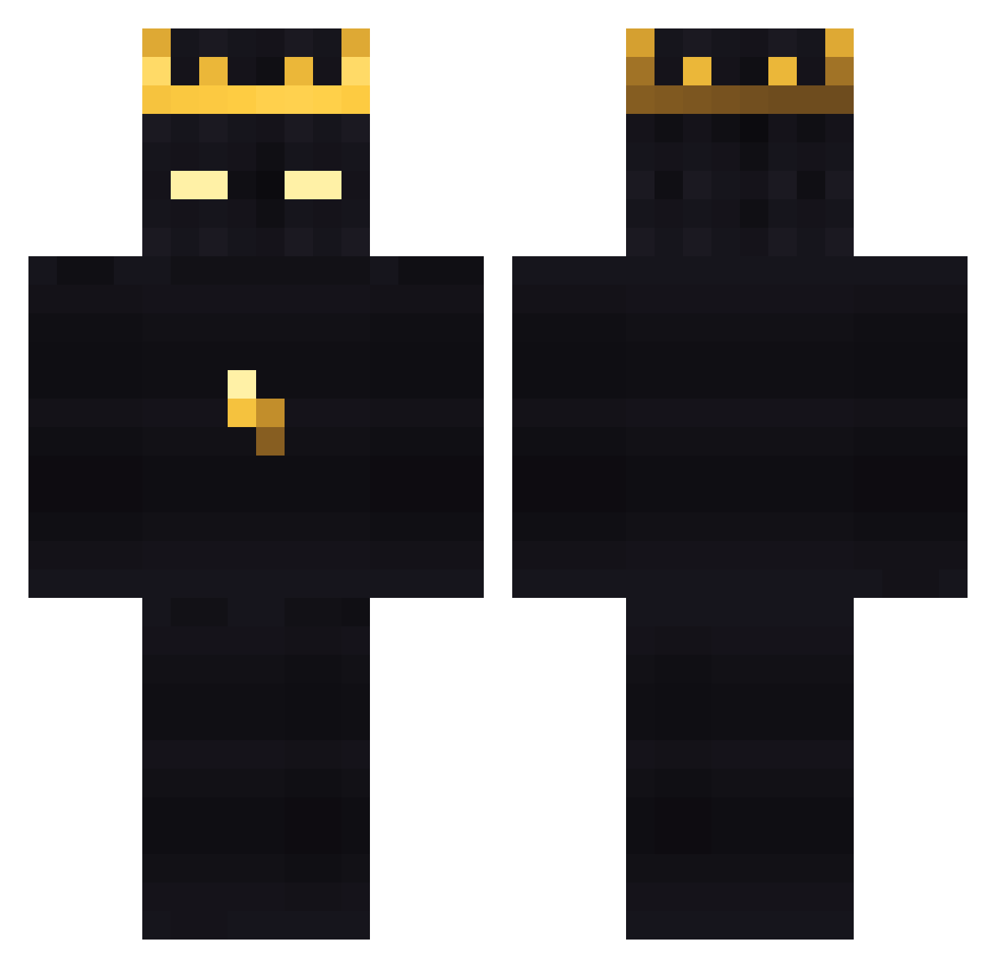 mistajuiceya Minecraft skin, front and back view