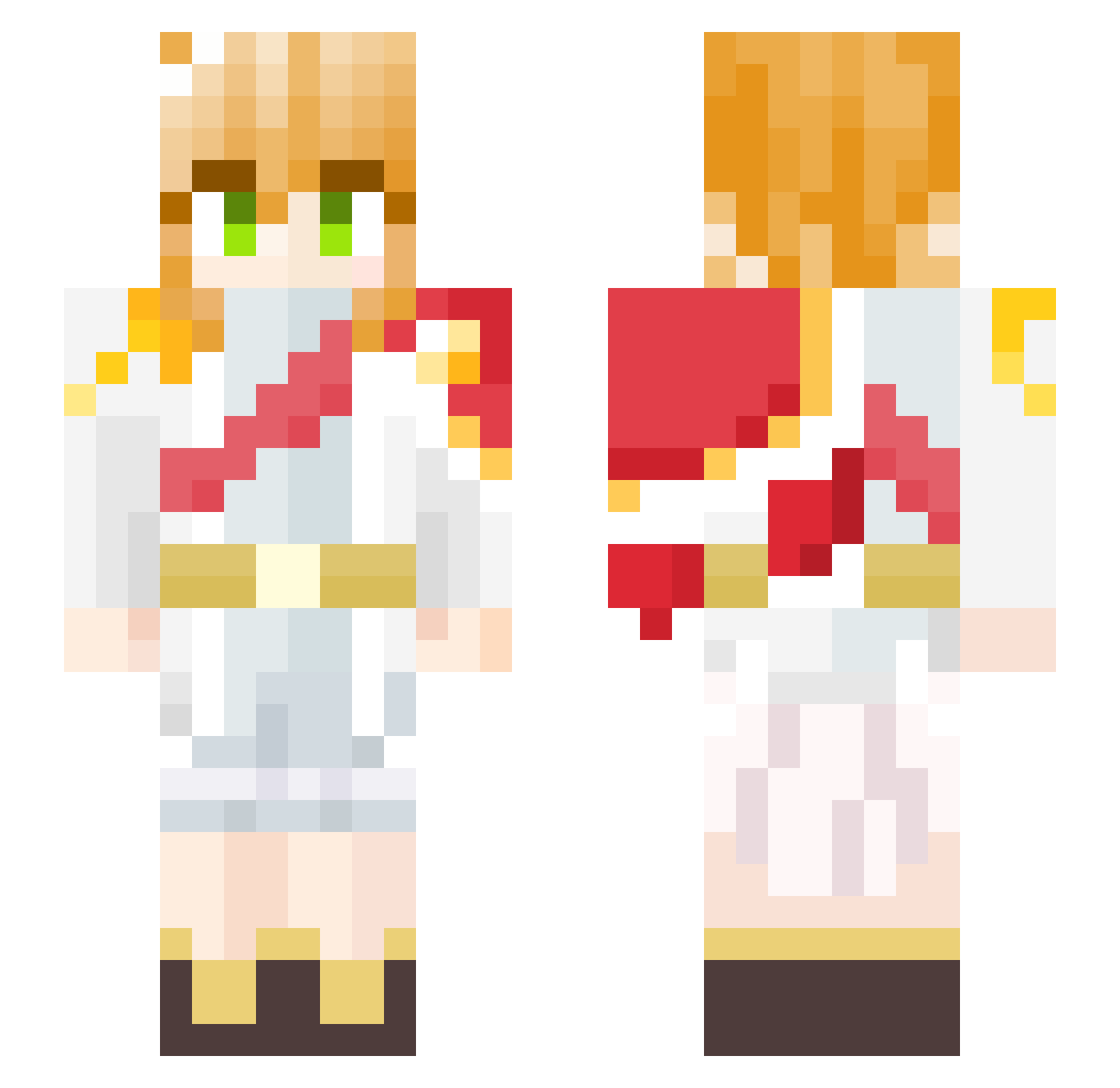 alicedesuuu Minecraft skin, front and back view
