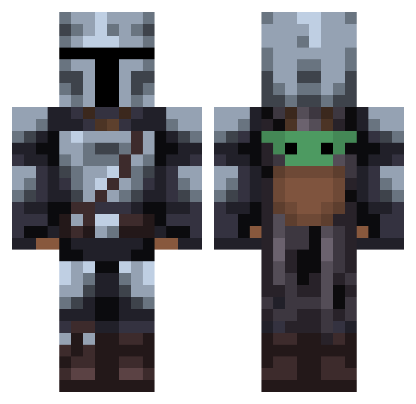 DannyOu Minecraft skin, front and back view
