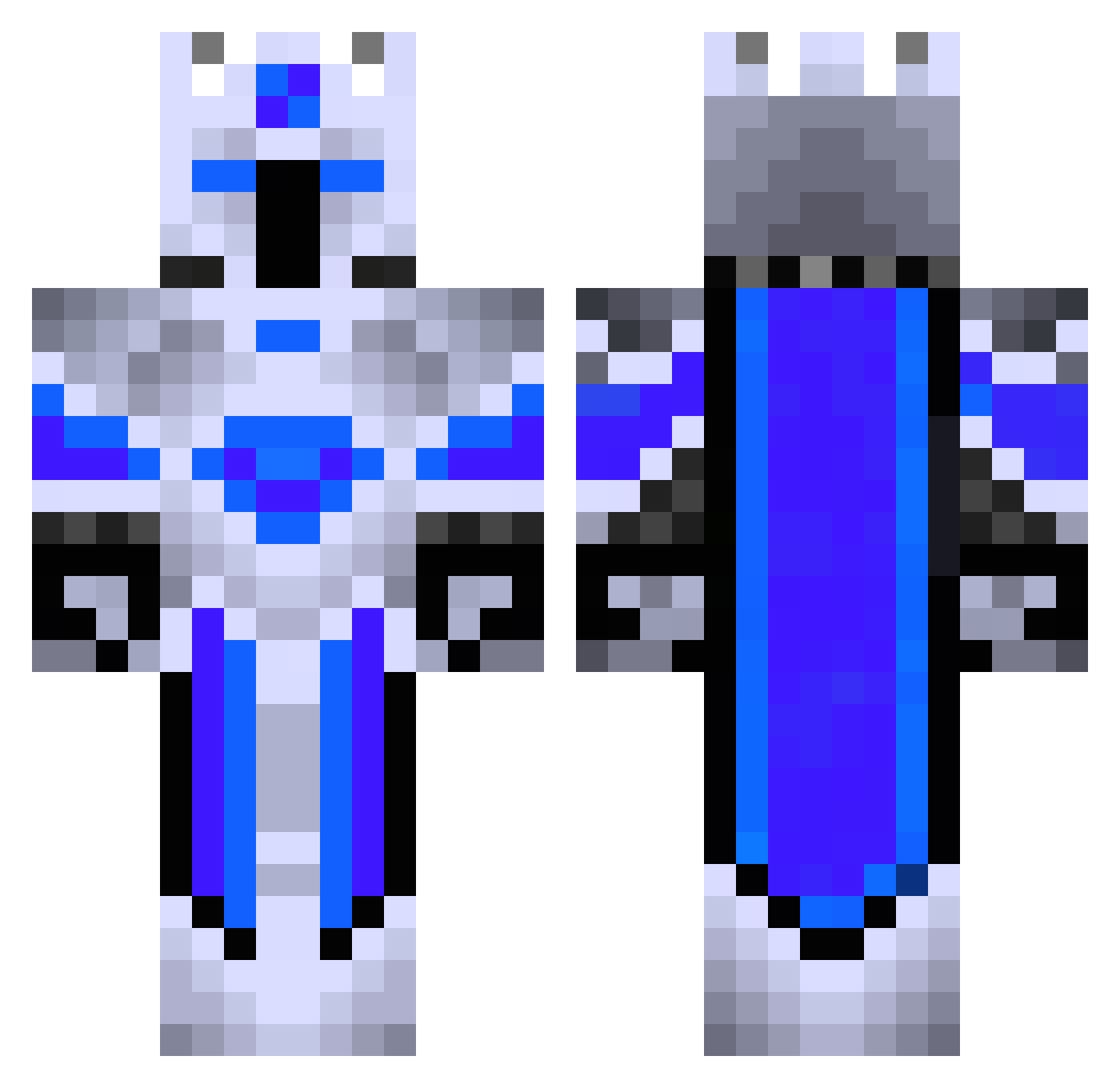Chocolatadaaa Minecraft skin, front and back view