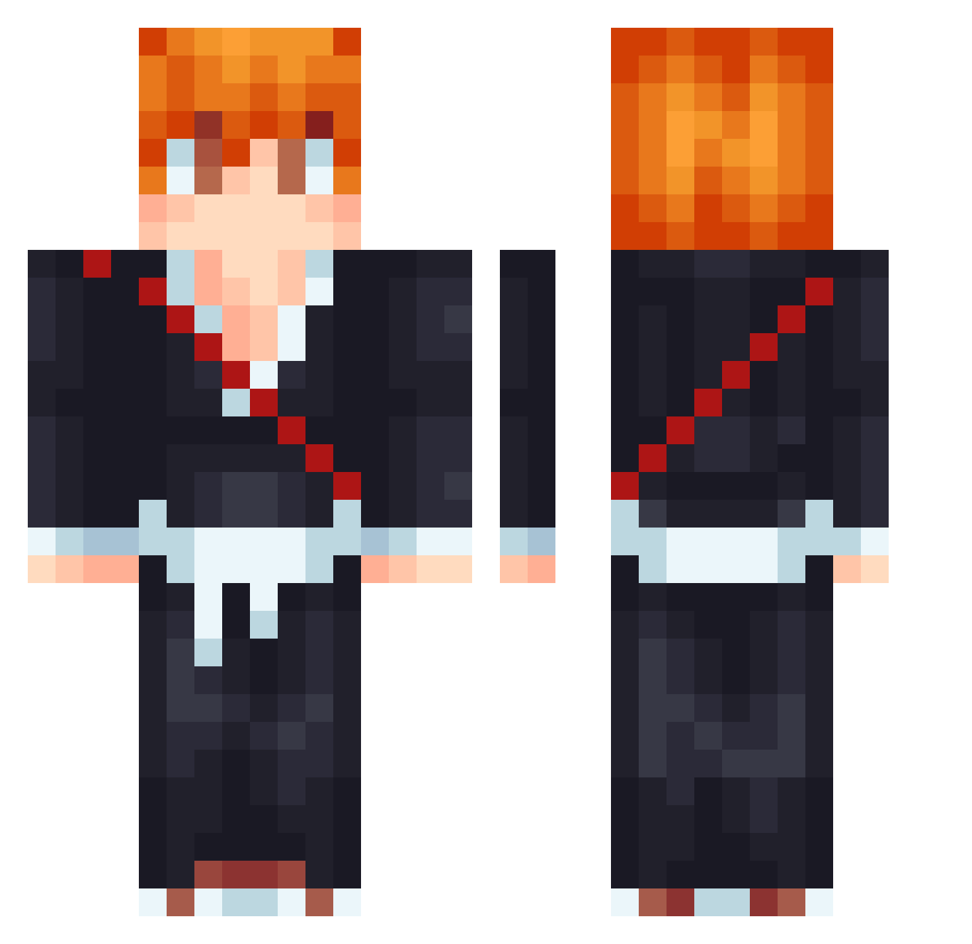 Chaxel_ Minecraft skin, front and back view