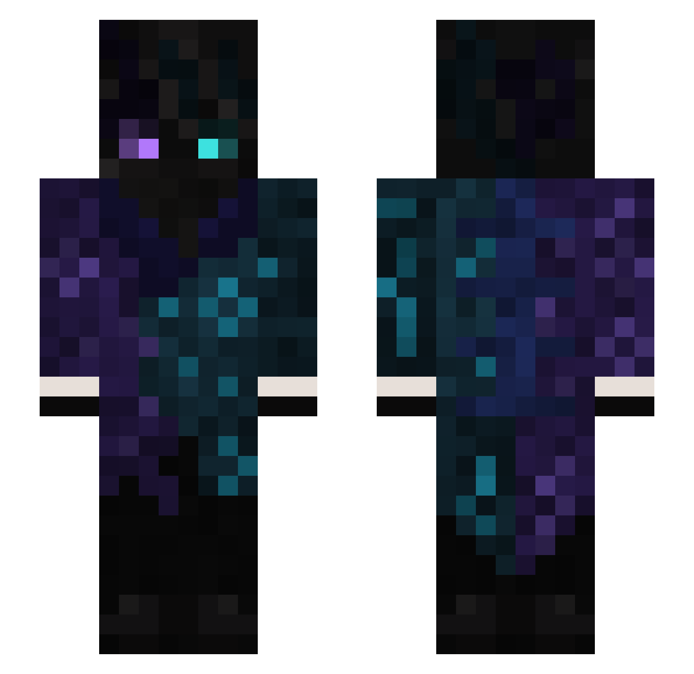 MartiniEats Minecraft skin, front and back view