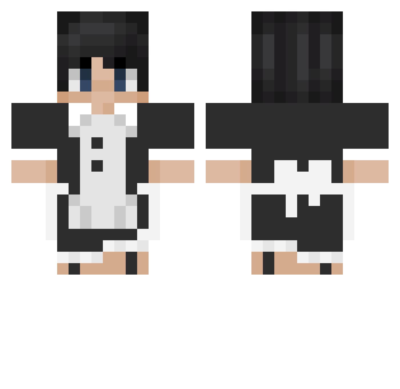 billnine2 Minecraft skin, front and back view