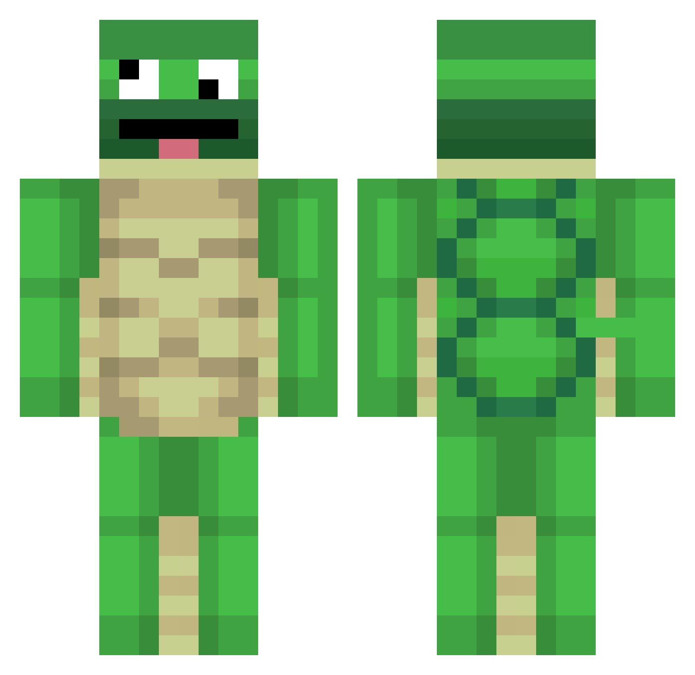 JeroenDrenth007 Minecraft skin, front and back view