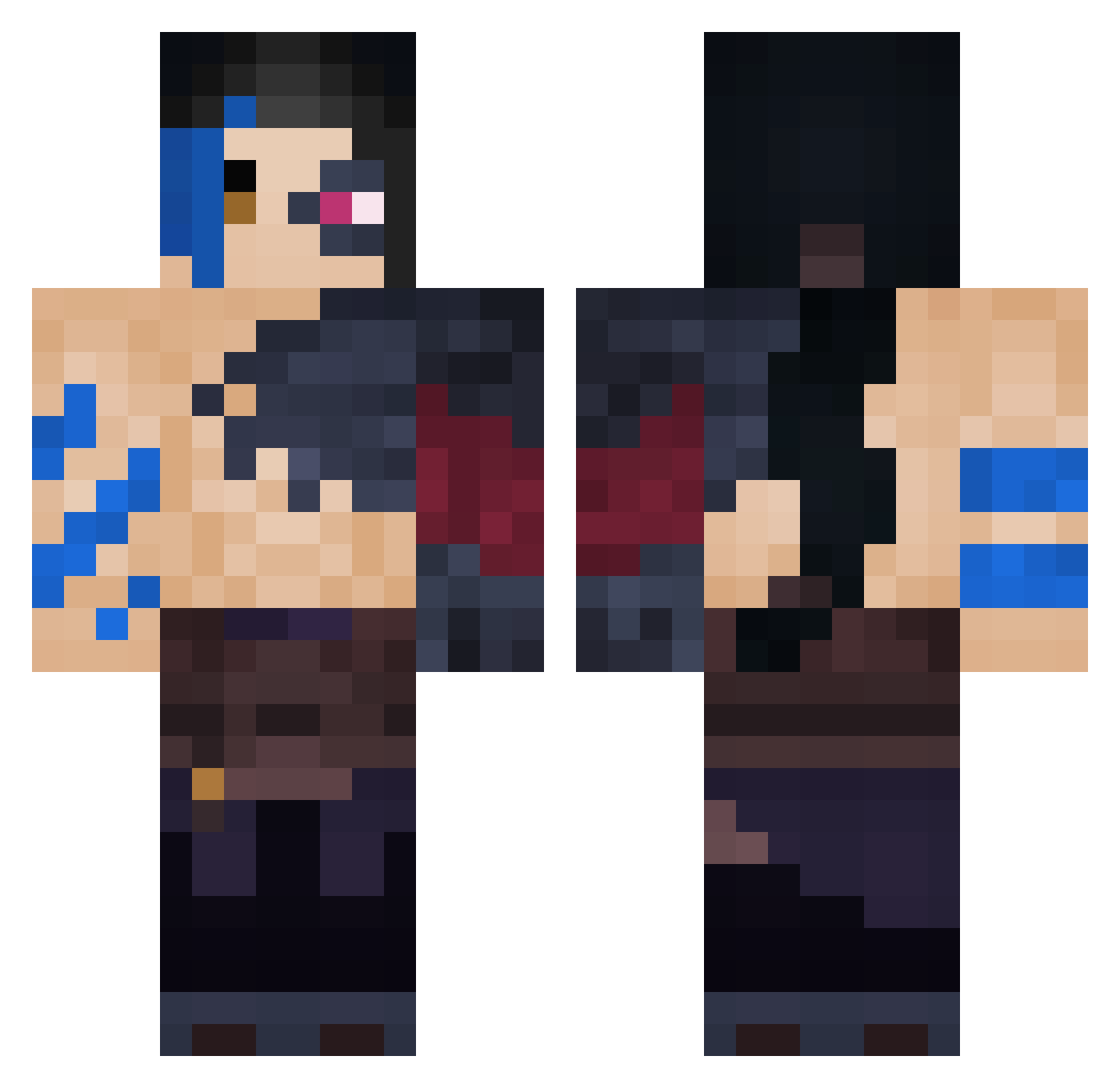 Finanzamt69420 Minecraft skin, front and back view