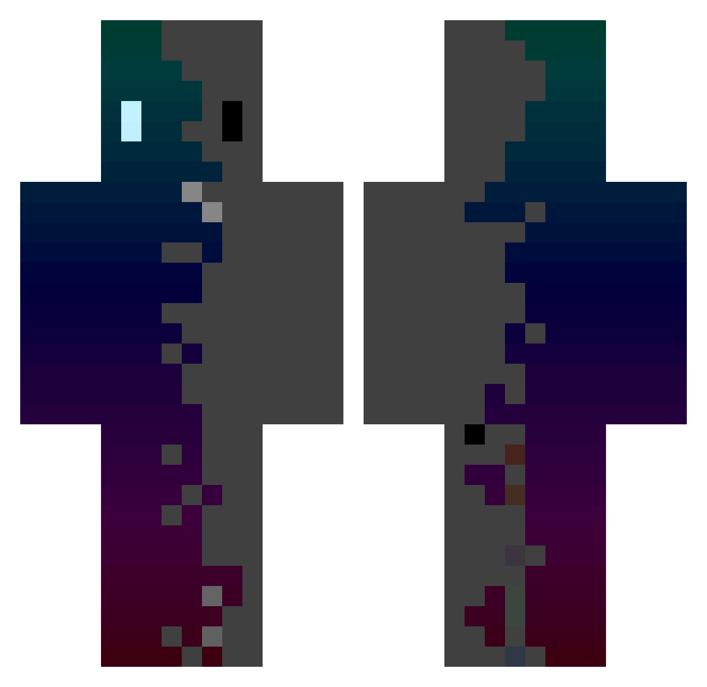 GMminecraft14 Minecraft skin, front and back view