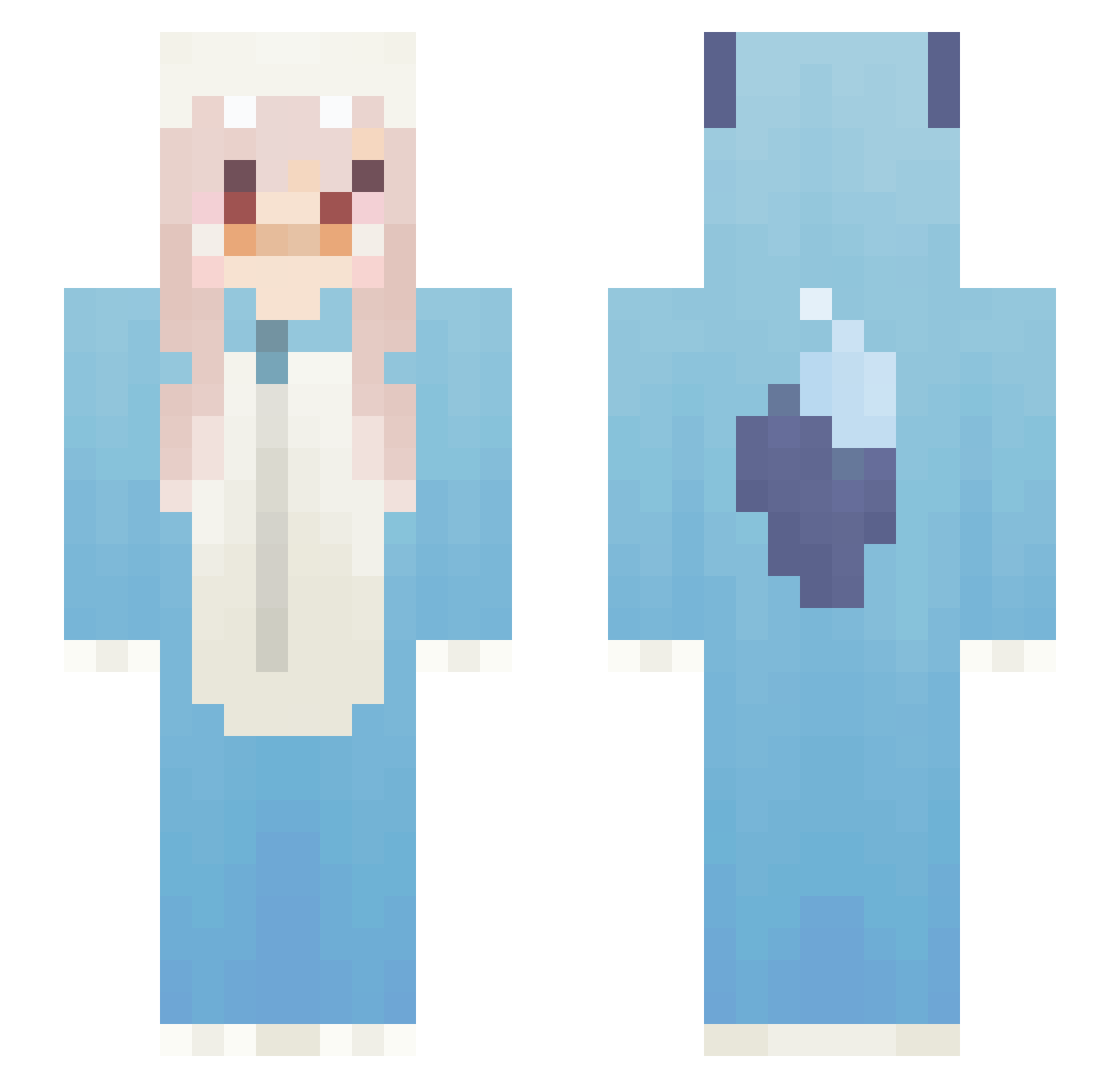PARADOX4369 Minecraft skin, front and back view