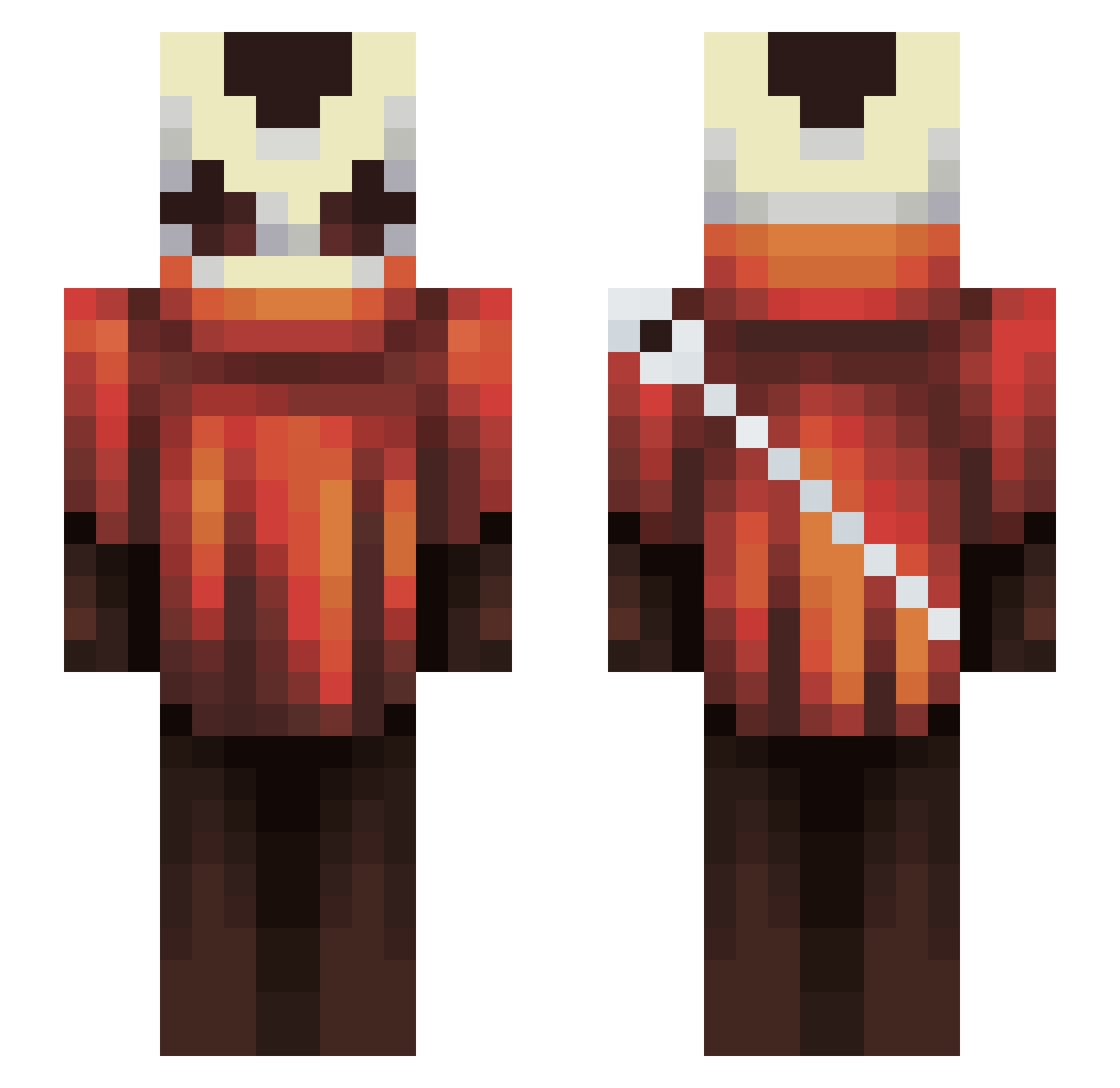 Cheap12 Minecraft skin, front and back view