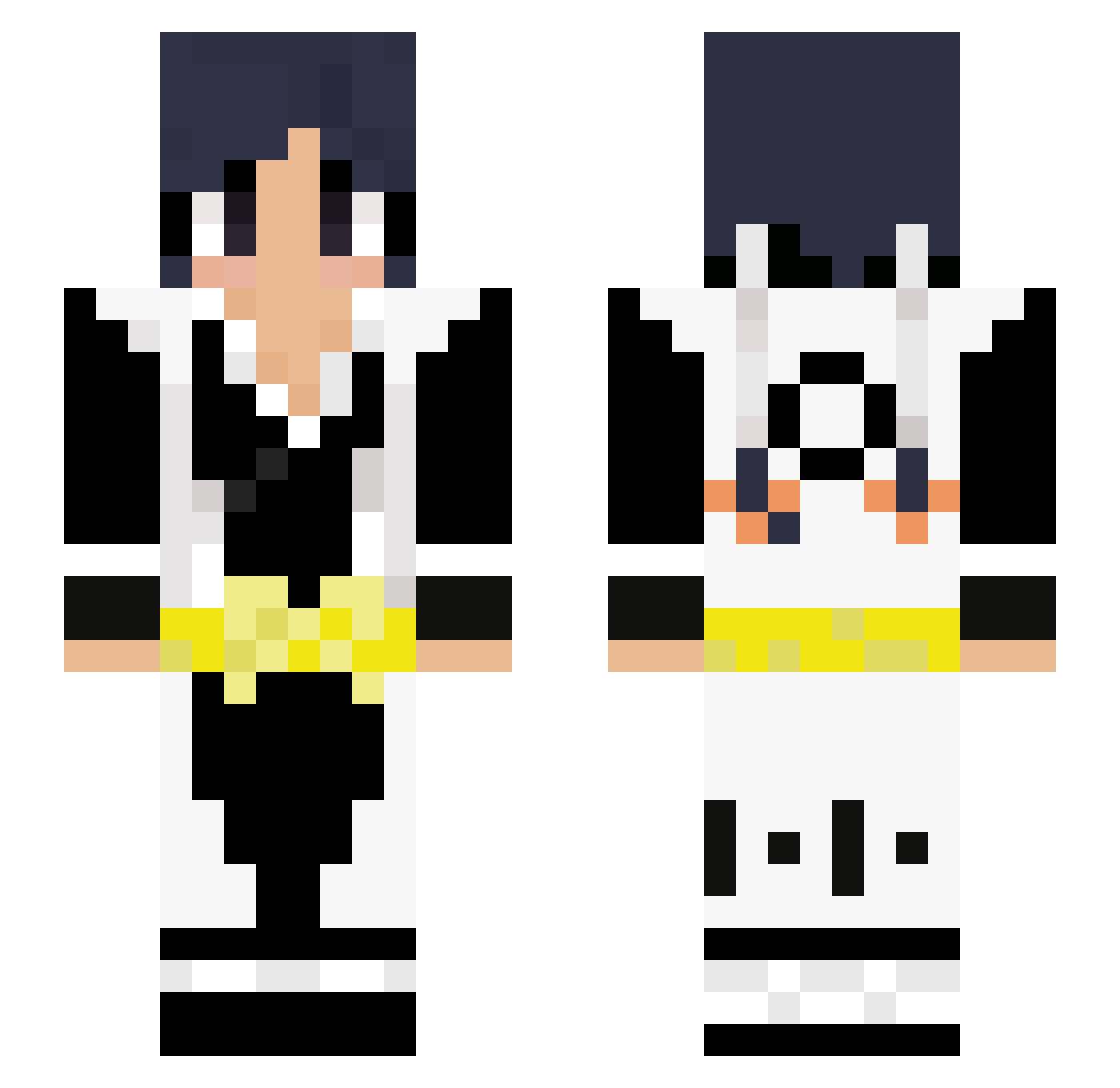 Ciiryion Minecraft skin, front and back view