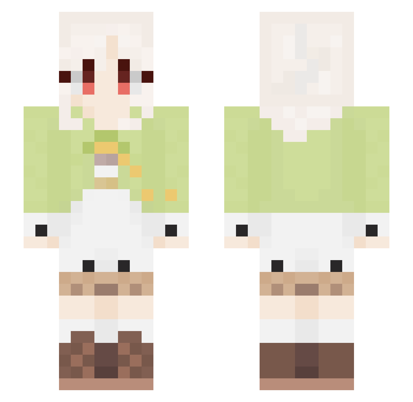 Latte_Lead Minecraft skin, front and back view