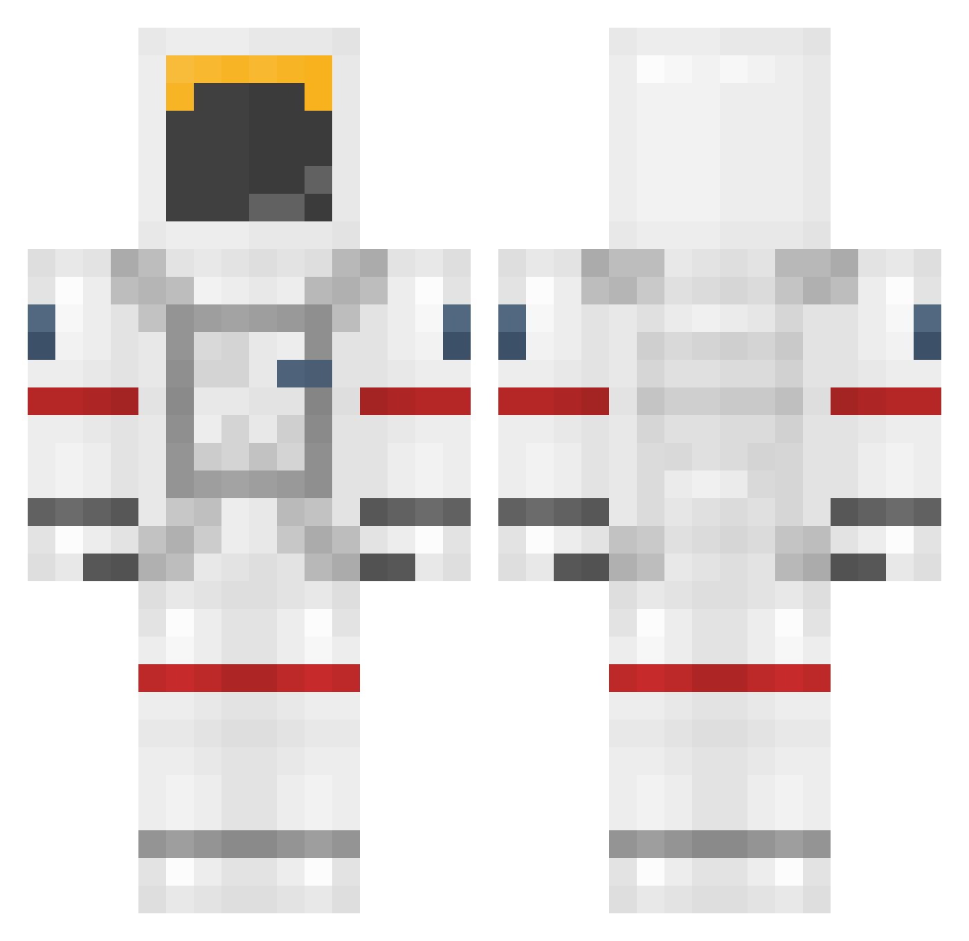 ssiqal Minecraft skin, front and back view