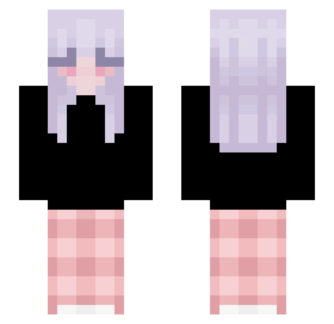 avesta Minecraft skin, front and back view