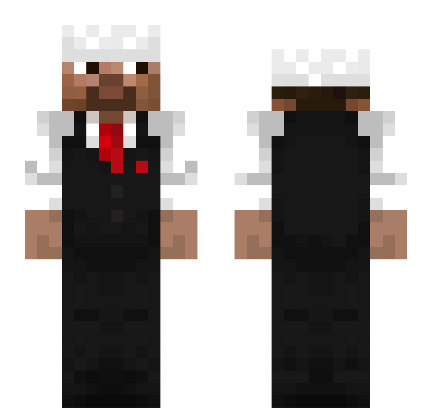 SB_X_10 Minecraft skin, front and back view
