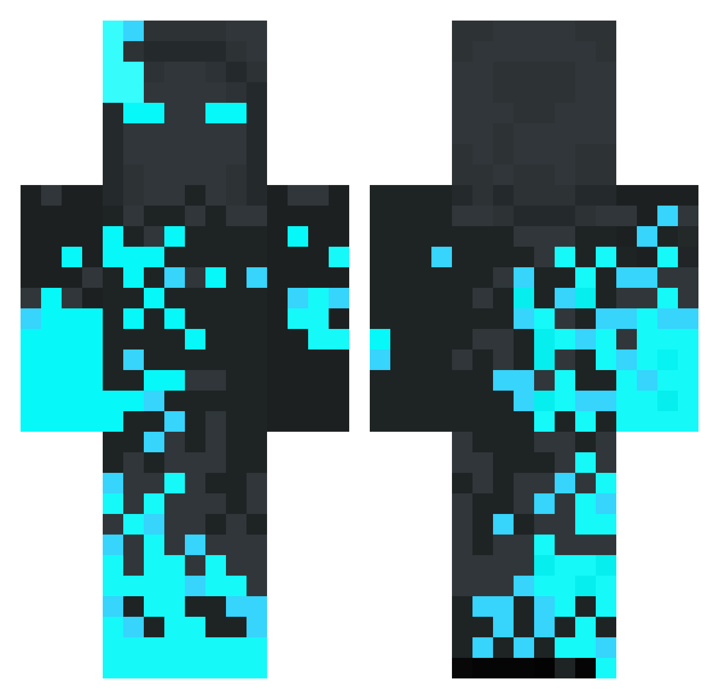 meekolaj Minecraft skin, front and back view
