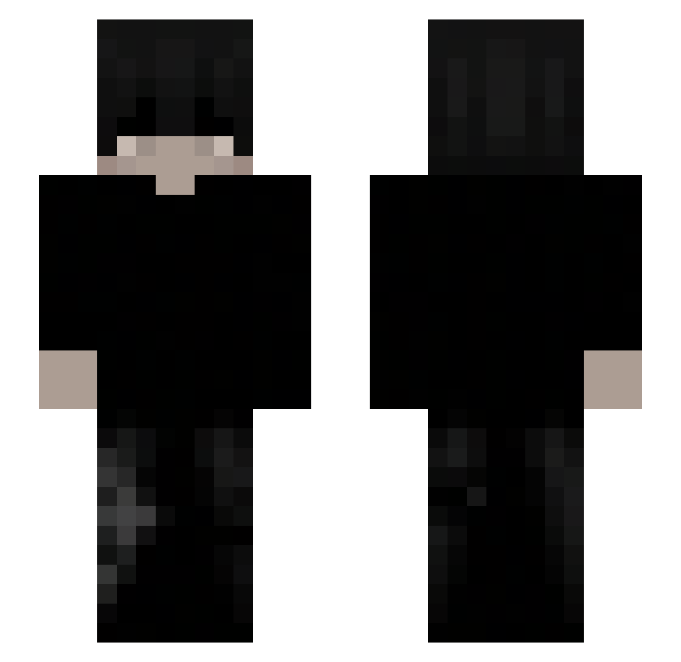 loyswell Minecraft skin, front and back view
