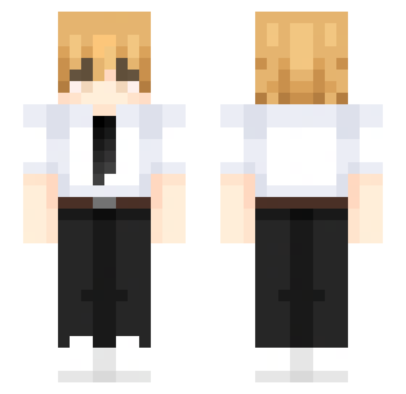 BinSehrToxic Minecraft skin, front and back view