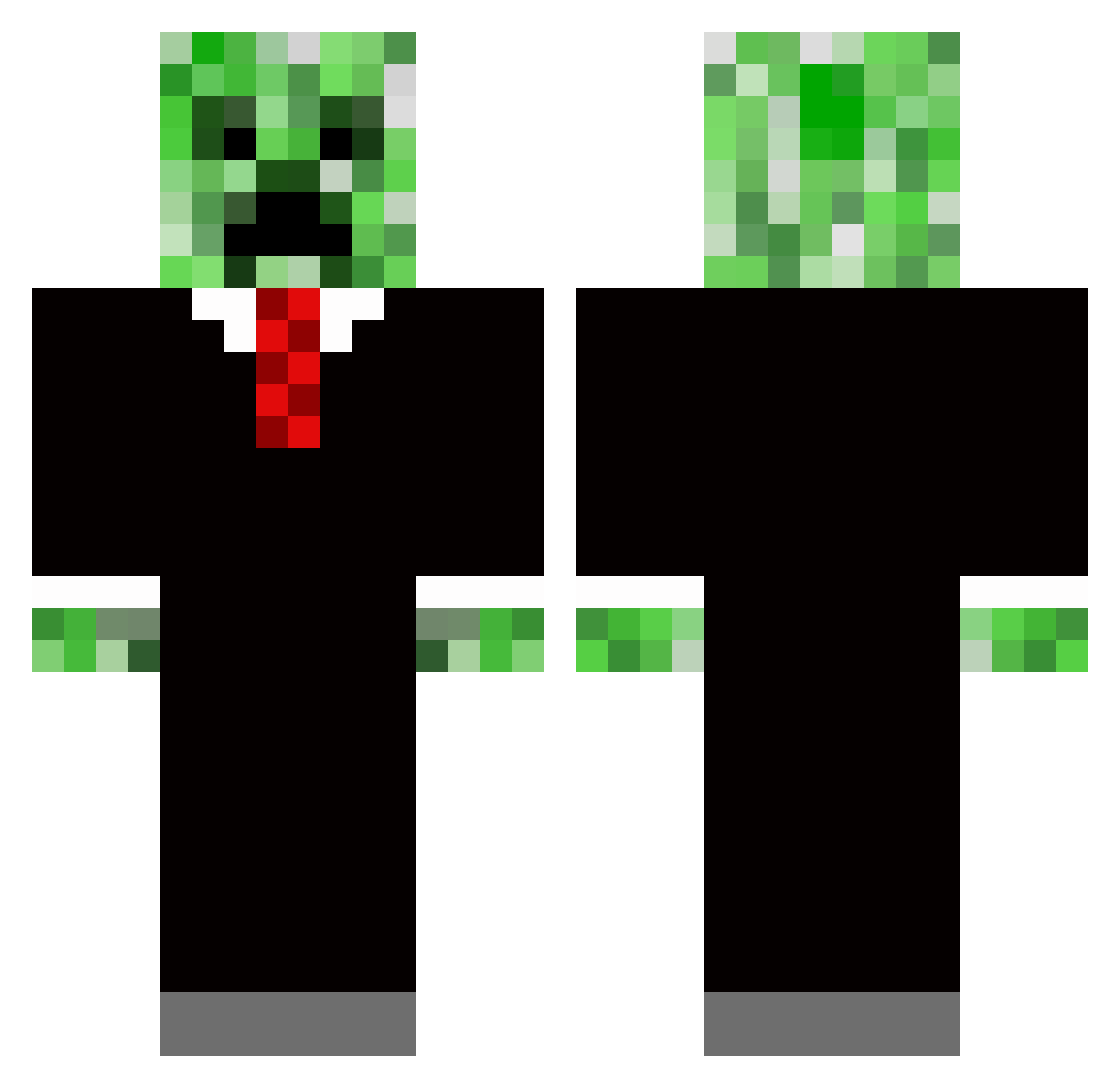powershot123 Minecraft skin, front and back view
