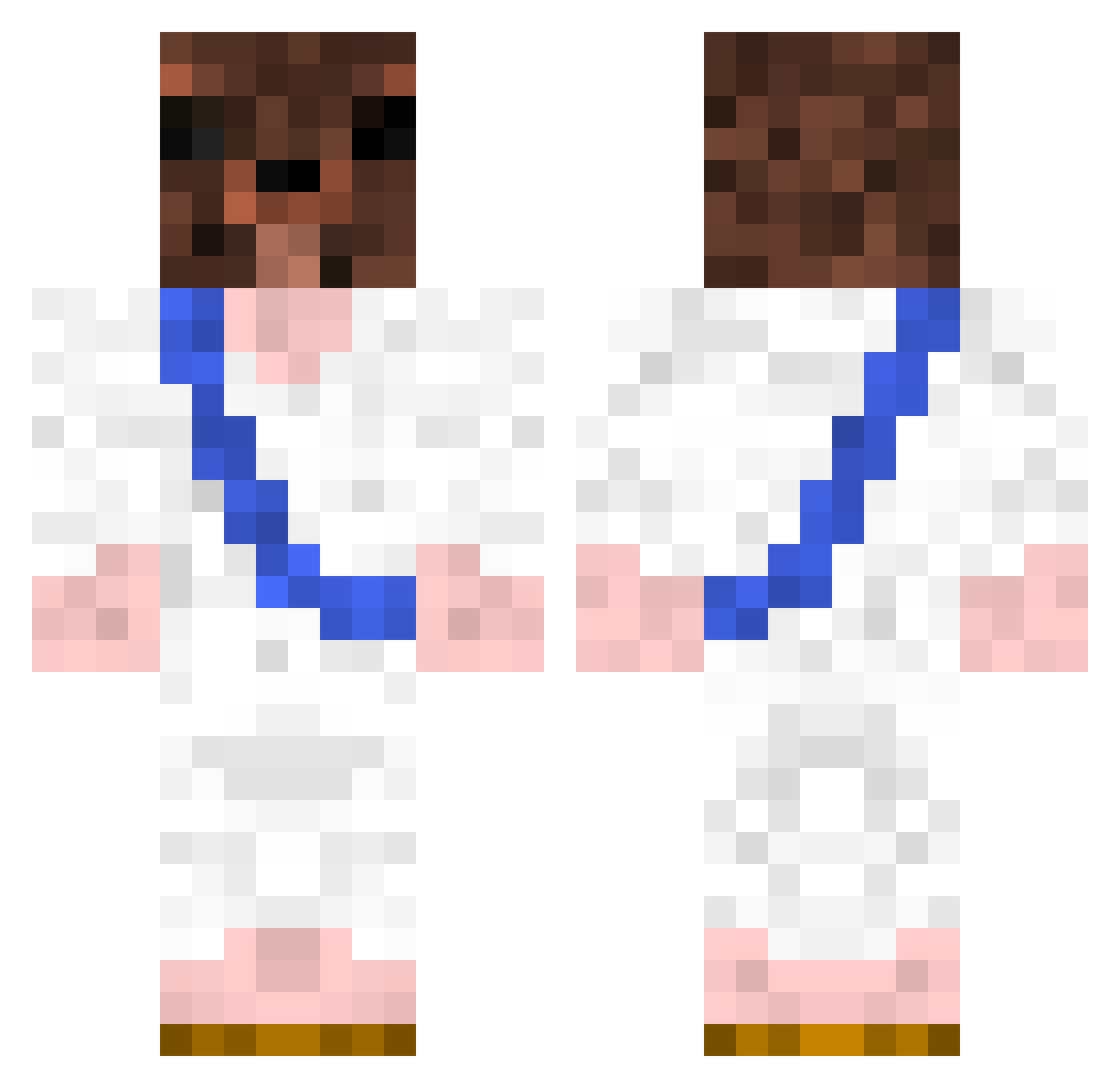 Scrambledeggs201 Minecraft skin, front and back view
