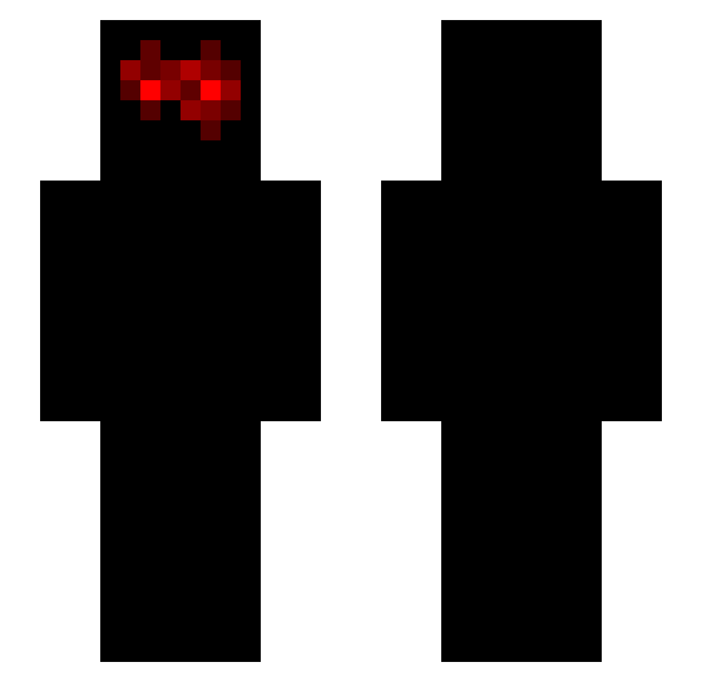 zwrbey Minecraft skin, front and back view