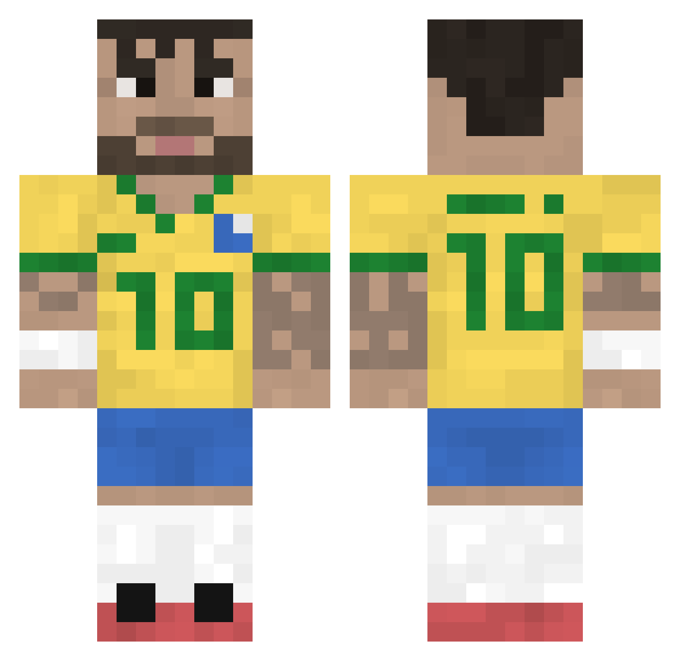 rian0110 Minecraft skin, front and back view
