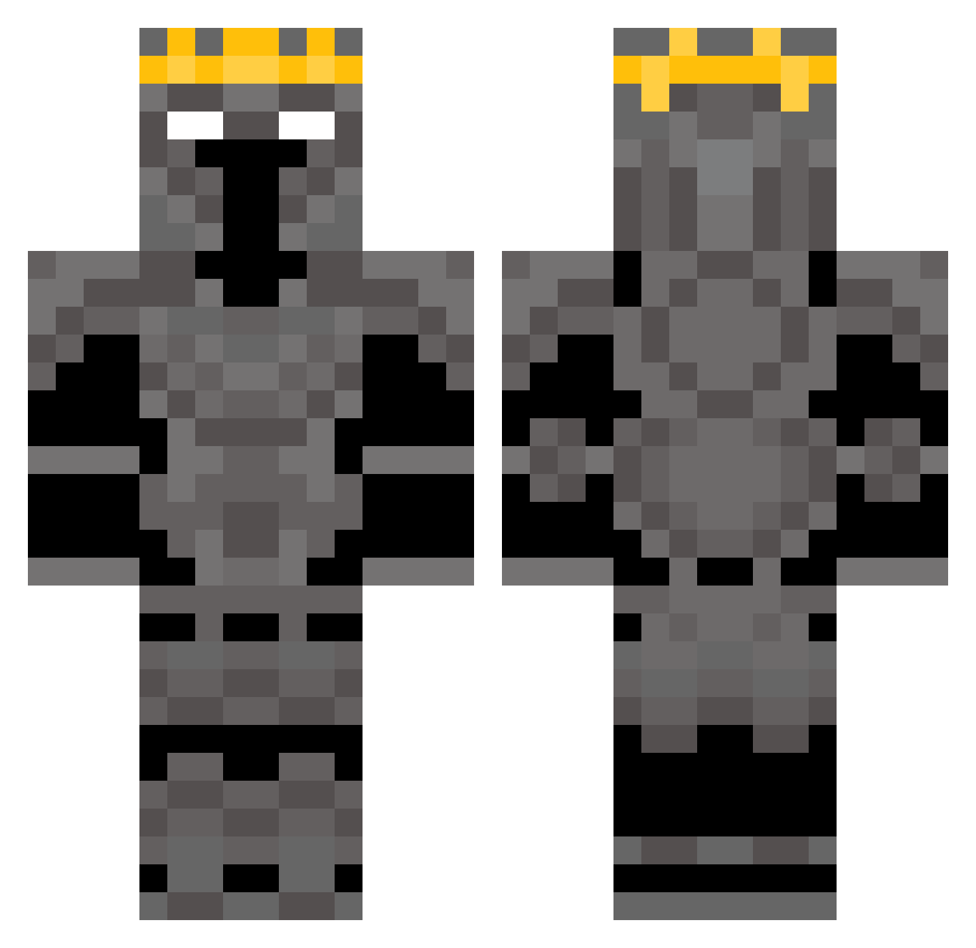 RedPepperoni Minecraft skin, front and back view