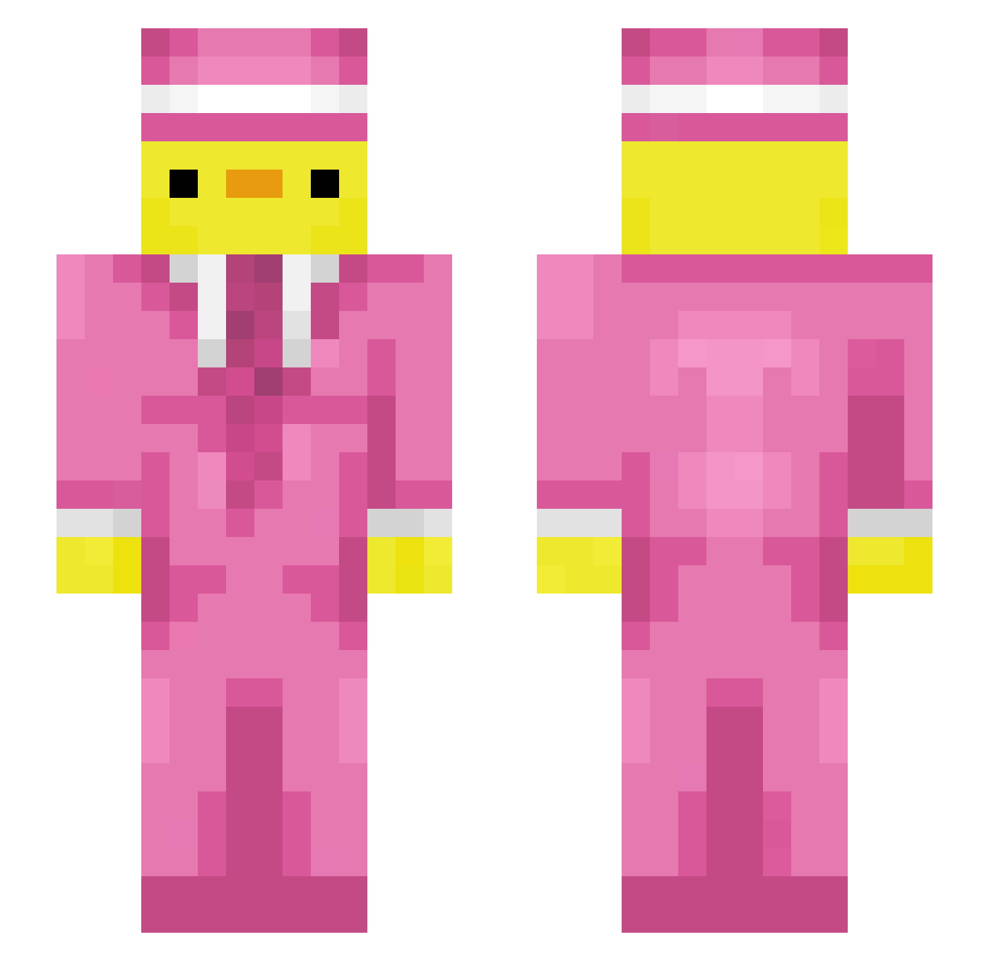 Ap7elscHorl3 Minecraft skin, front and back view