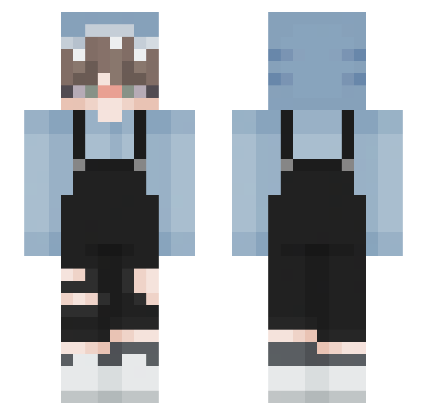 Hounds__ Minecraft skin, front and back view