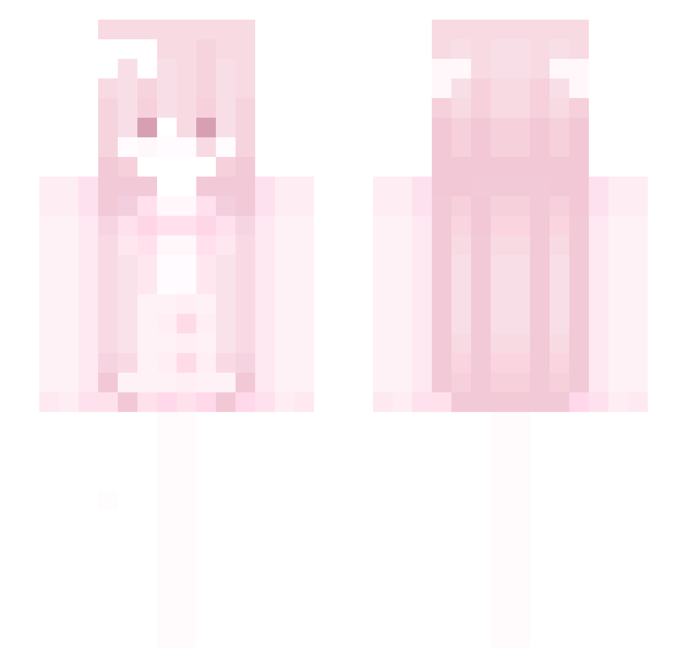 Tamzin Minecraft skin, front and back view