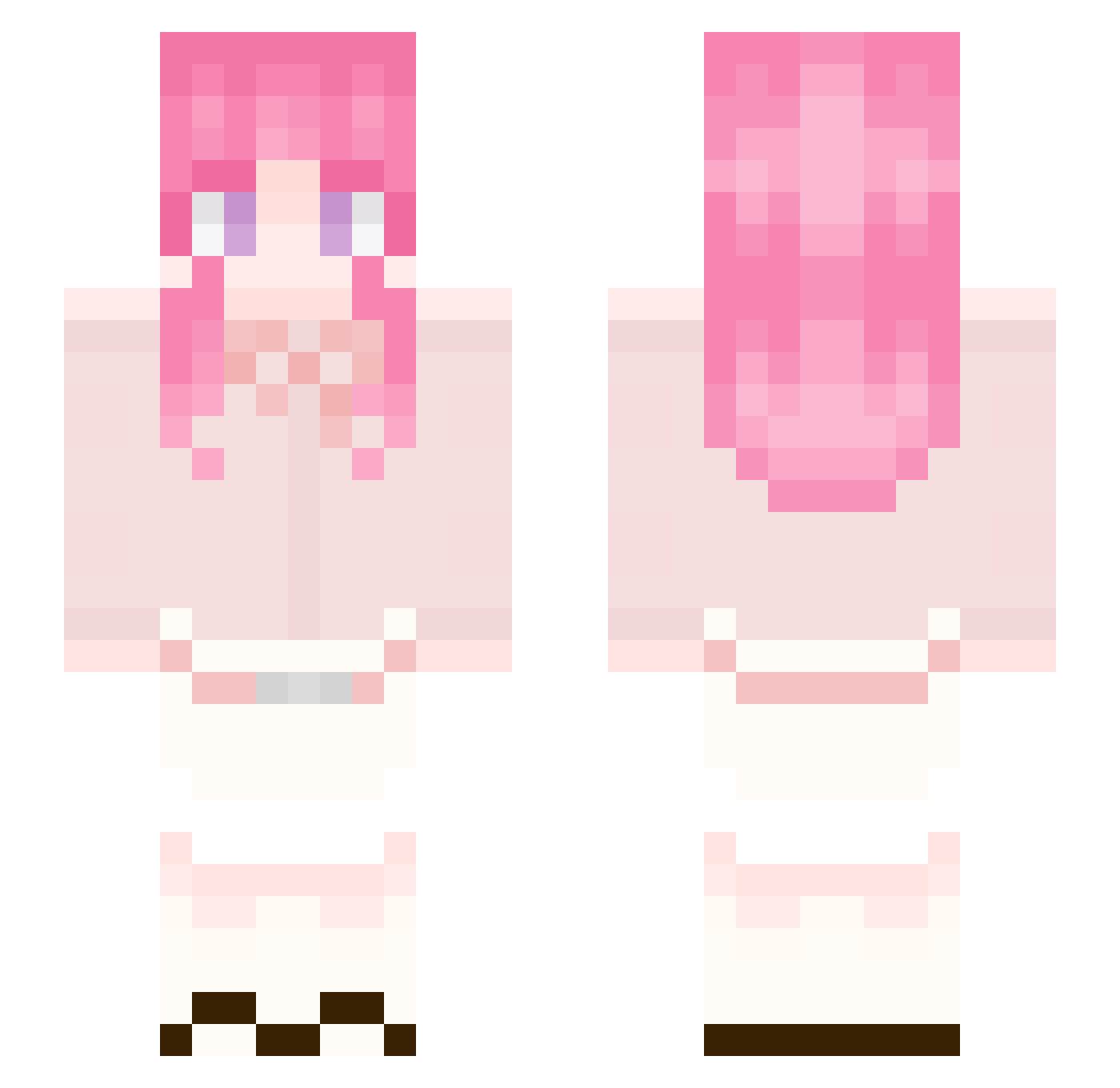 zDoti Minecraft skin, front and back view