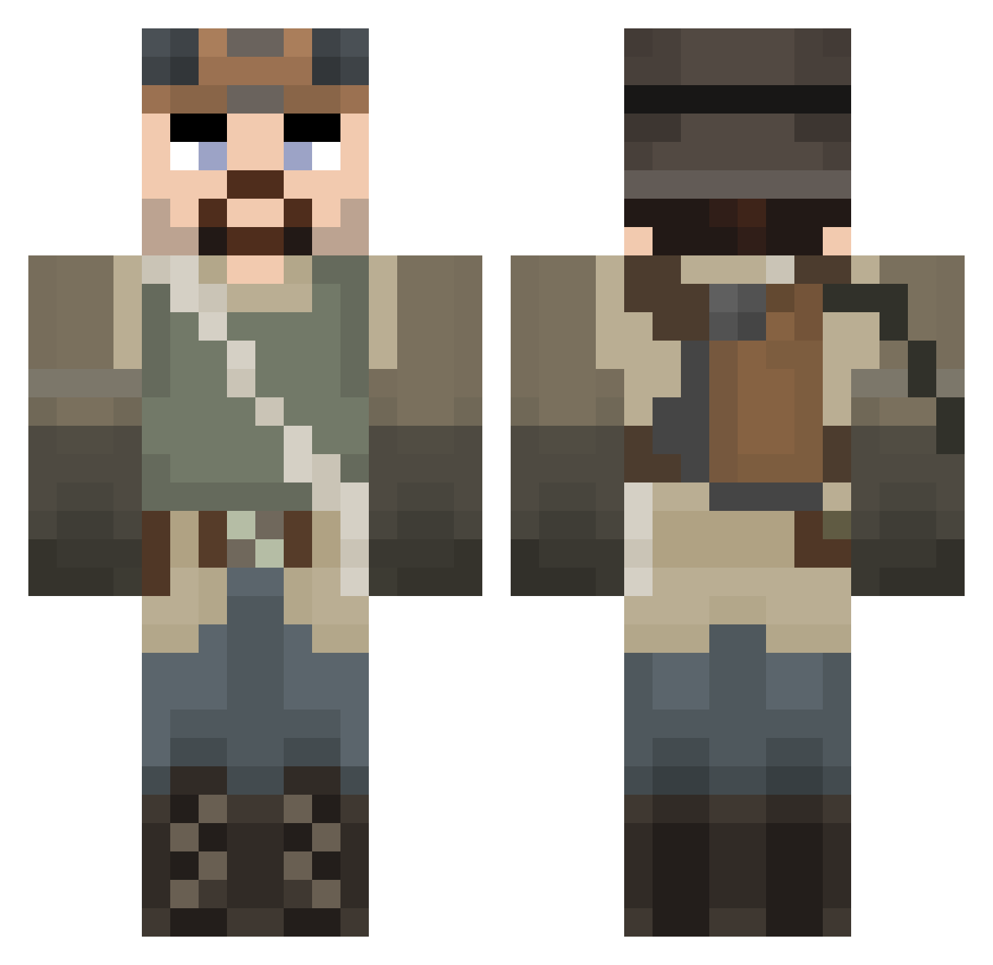 soul6009 Minecraft skin, front and back view