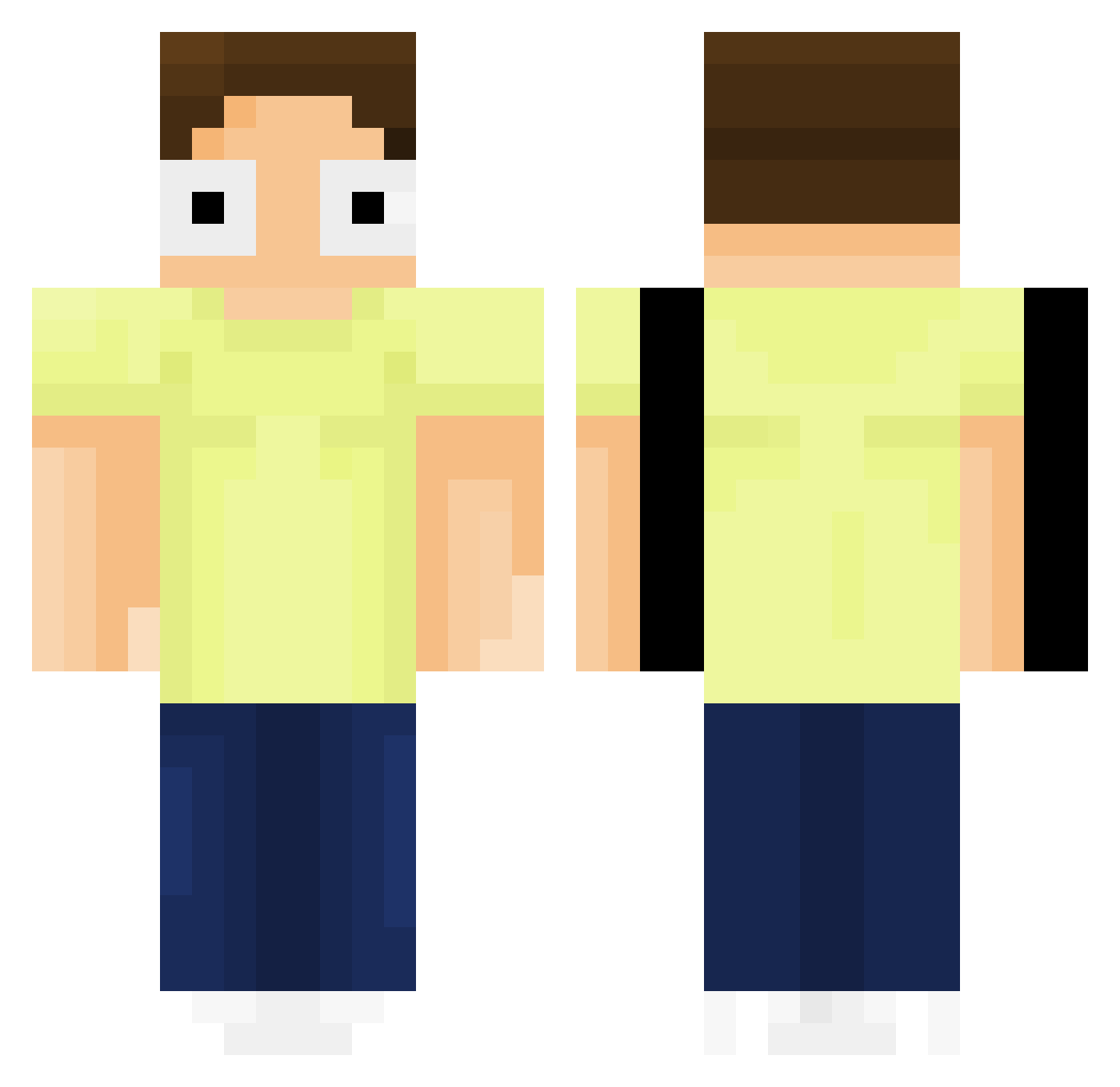 Bongsick_II Minecraft skin, front and back view