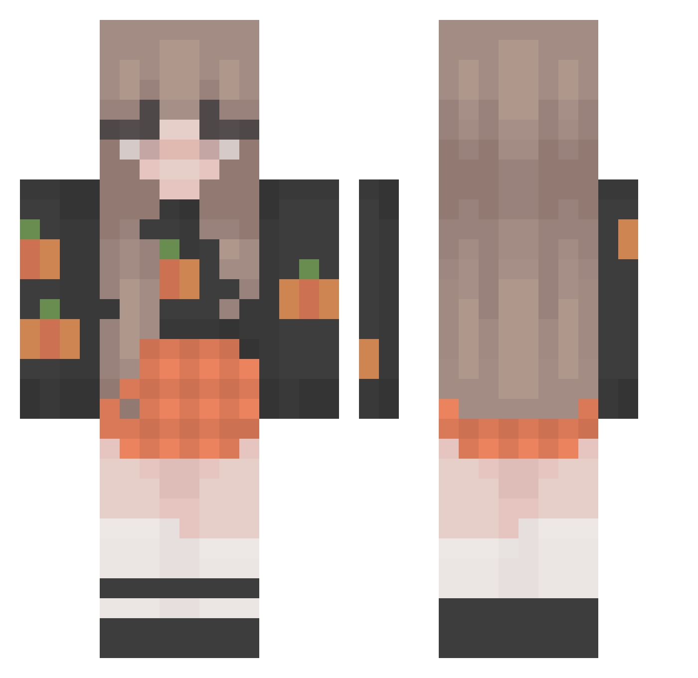 bighua_1027 Minecraft skin, front and back view