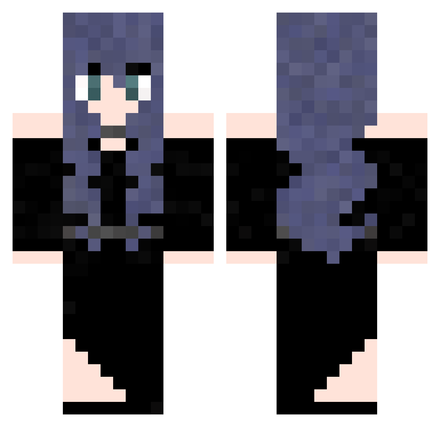 Dioscuri Minecraft skin, front and back view