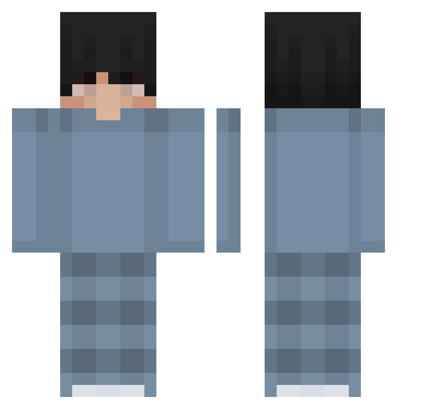 _aaron016_ Minecraft skin, front and back view