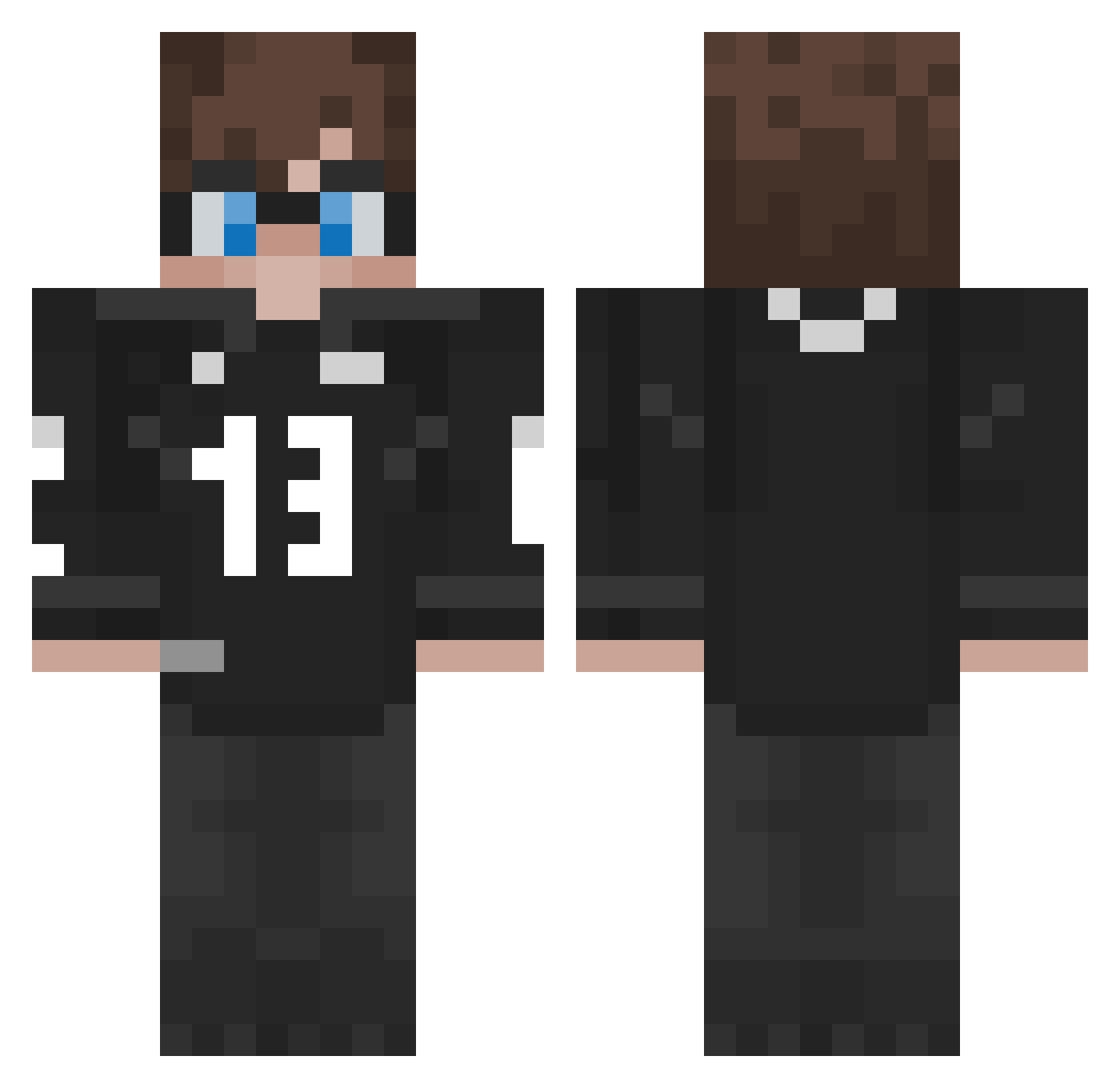 krstianekk Minecraft skin, front and back view