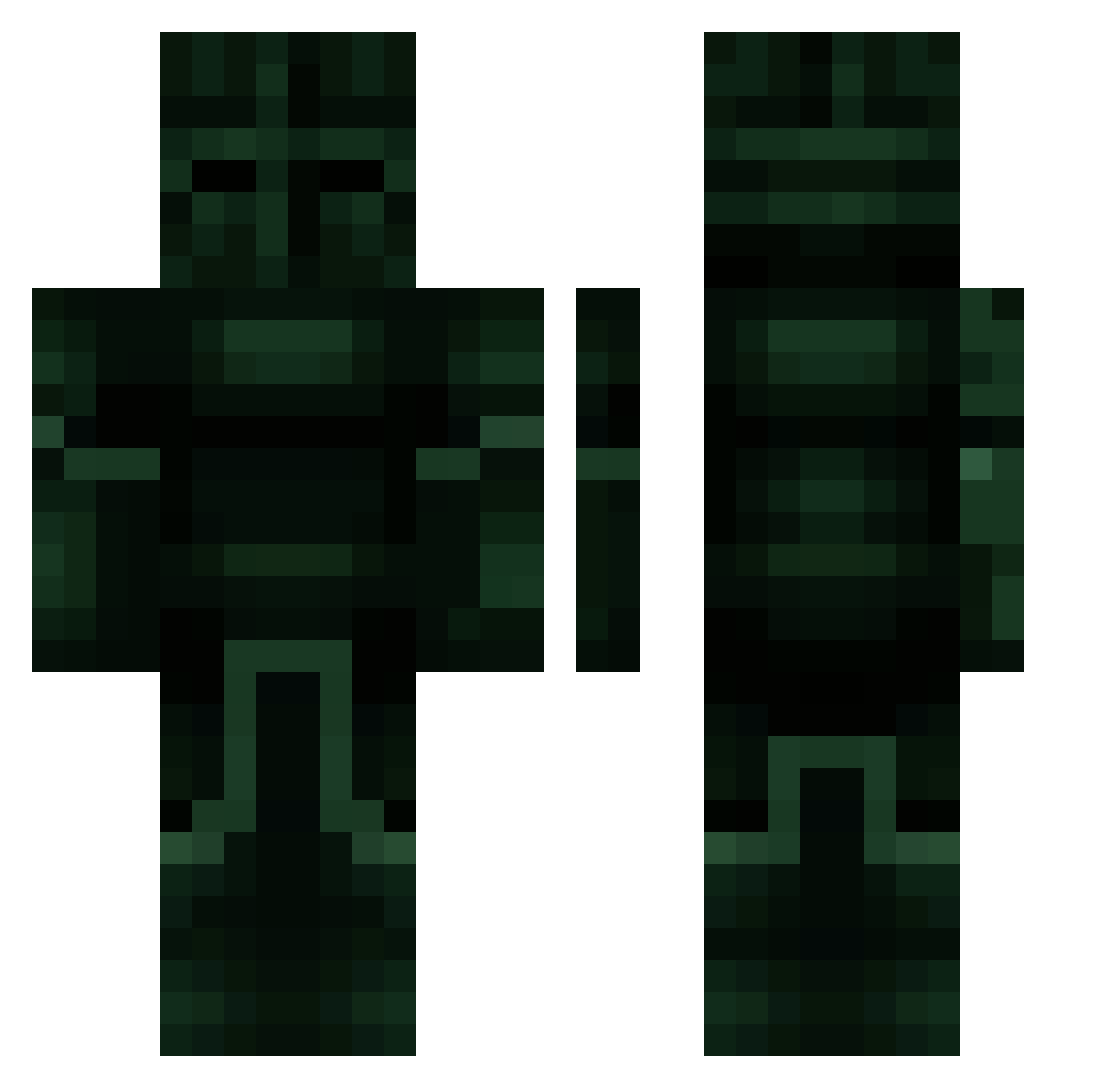 darenns Minecraft skin, front and back view