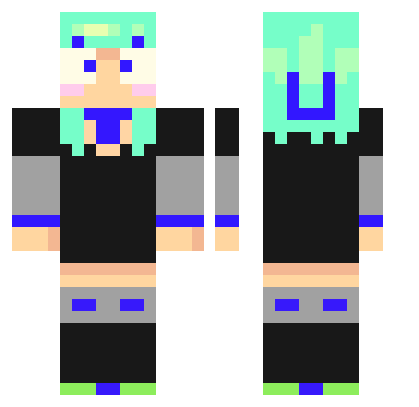 MrHillBill2766 Minecraft skin, front and back view